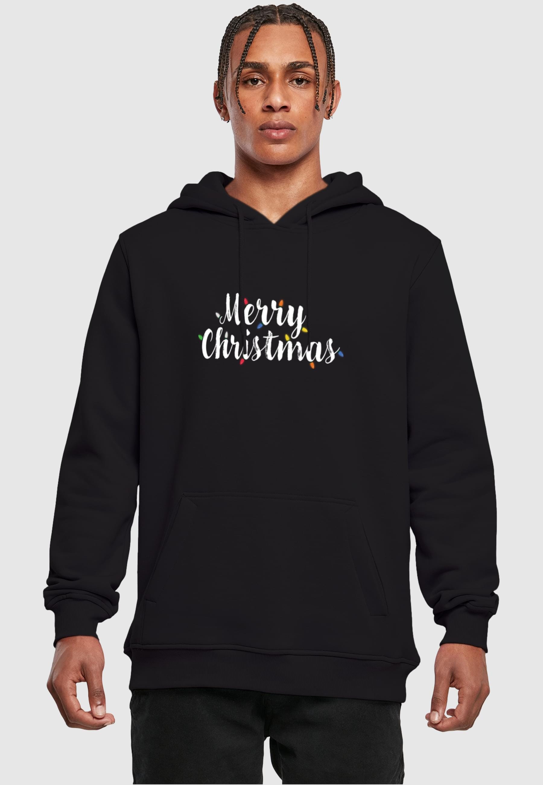 Merchcode Kapuzensweatshirt »Merchcode Herren Merry Christmas Lights Heavy Hoody«