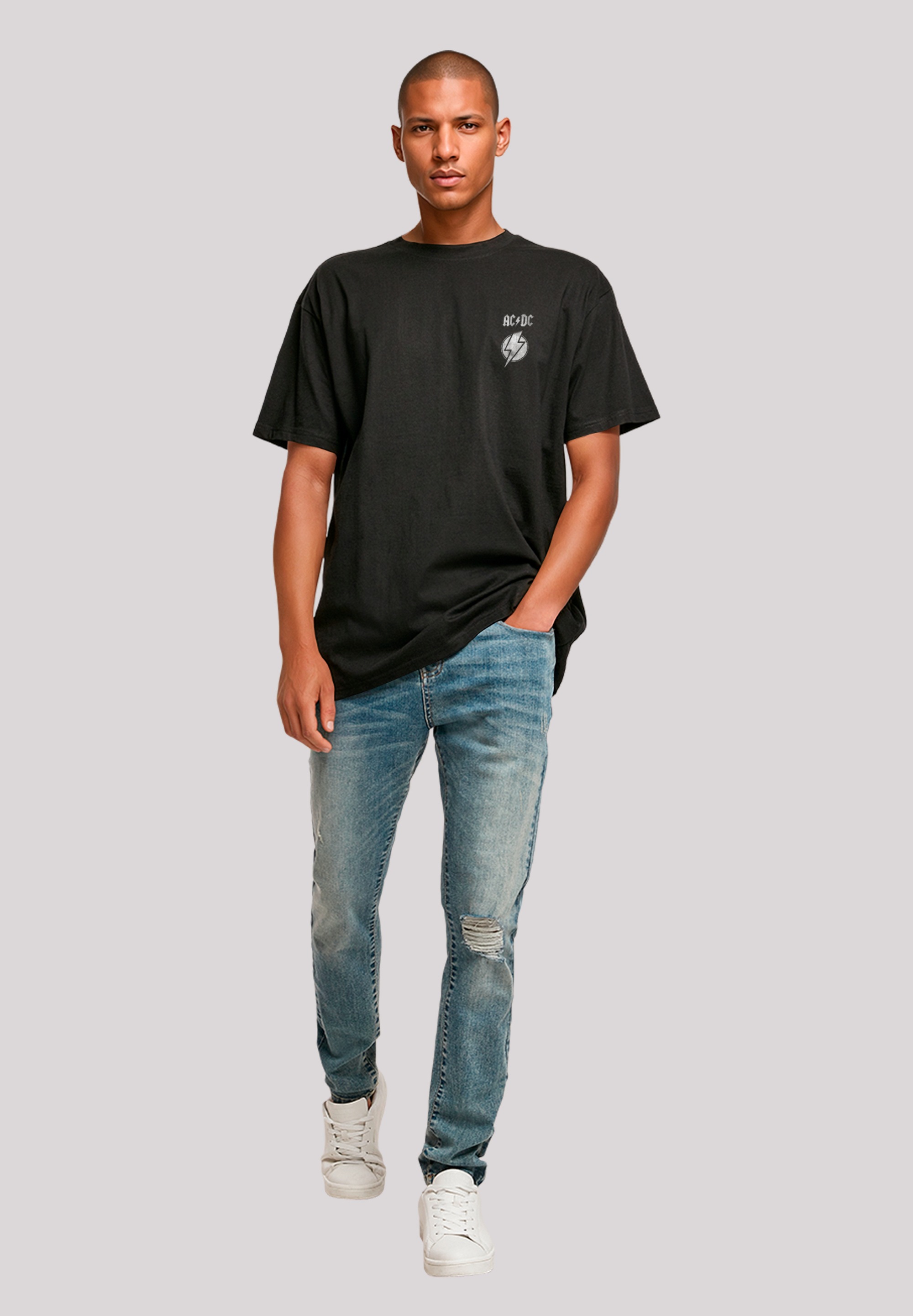 F4NT4STIC T-Shirt »ACDC Lightning Bolt«, Premium Qualität