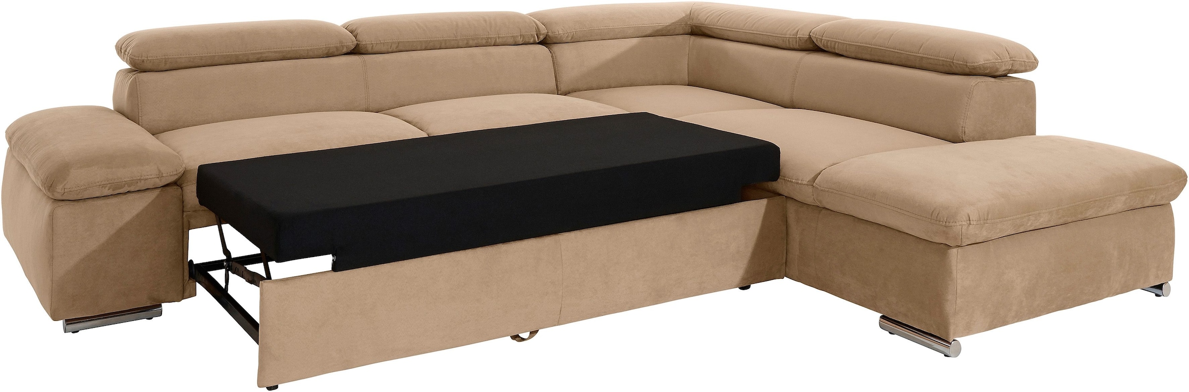 sit&more Ecksofa »Alcatraz L-Form«, wahlweise mit Bettfunktion