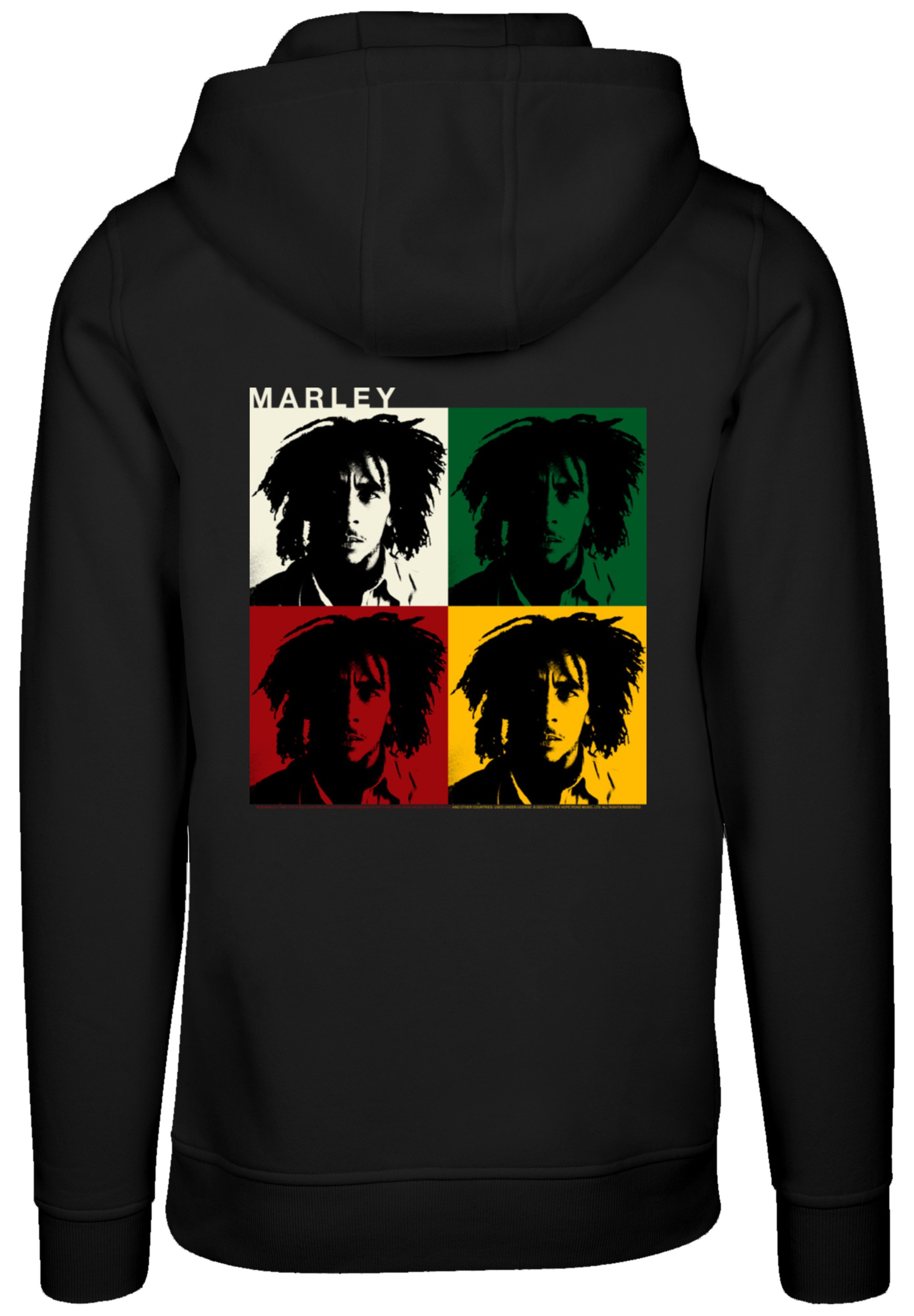 F4NT4STIC Kapuzenpullover »Bob Marley Colour Blocks Two Sleeves Reggae Music«, Premium Qualität
