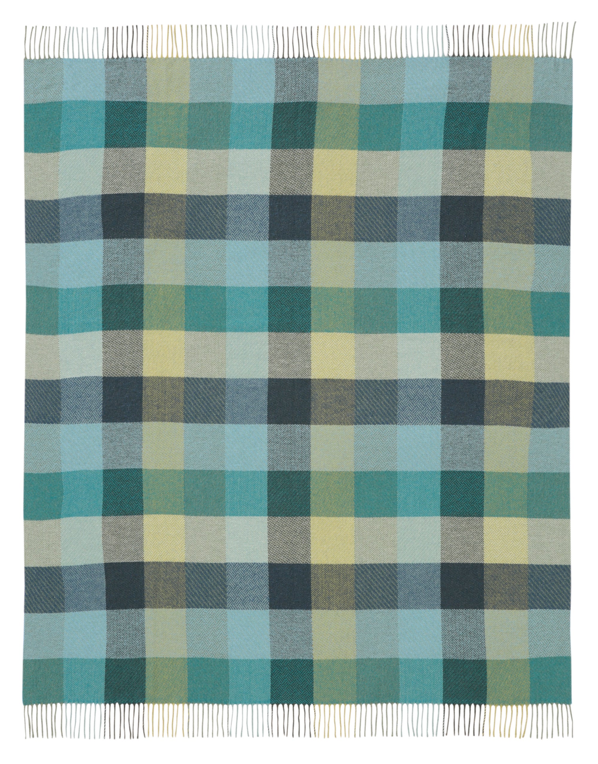 Biederlack Plaid »Plaid Shades mit hochwertigen Fransen«, filigrane Strukturoptik