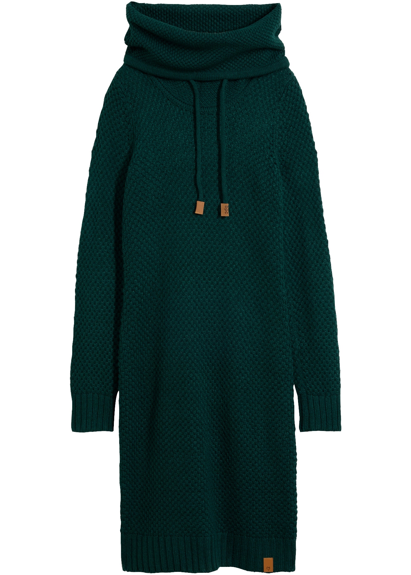 bonprix Strickkleid »Strickkleid mit Schalkragen« mit Schalkragen