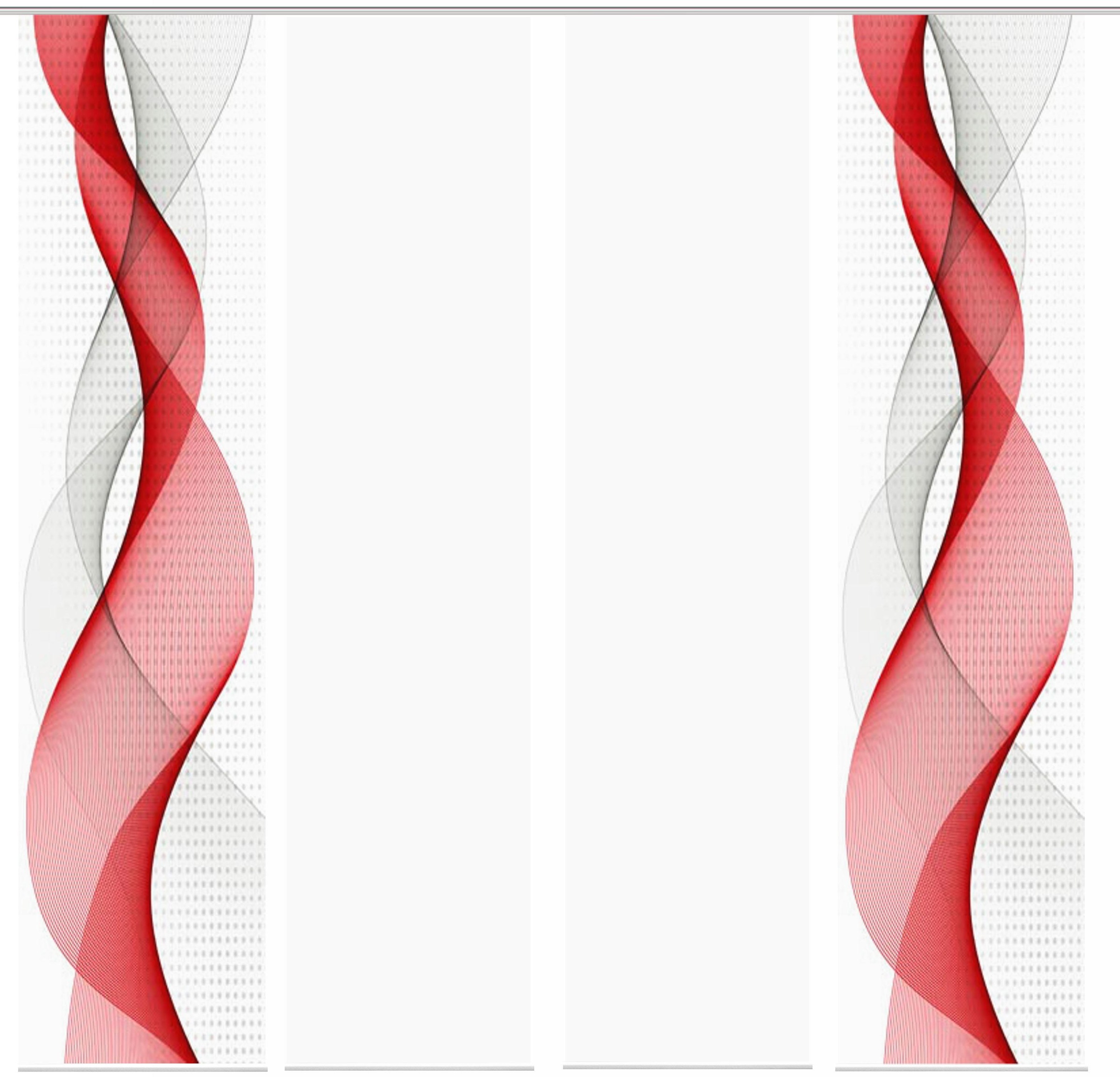 Thumbnail - HOME WOHNIDEEN Schiebegardine "OPALIA 4ER SET" Paneelwagen 4 Stk. tlg. HxB: 245x60