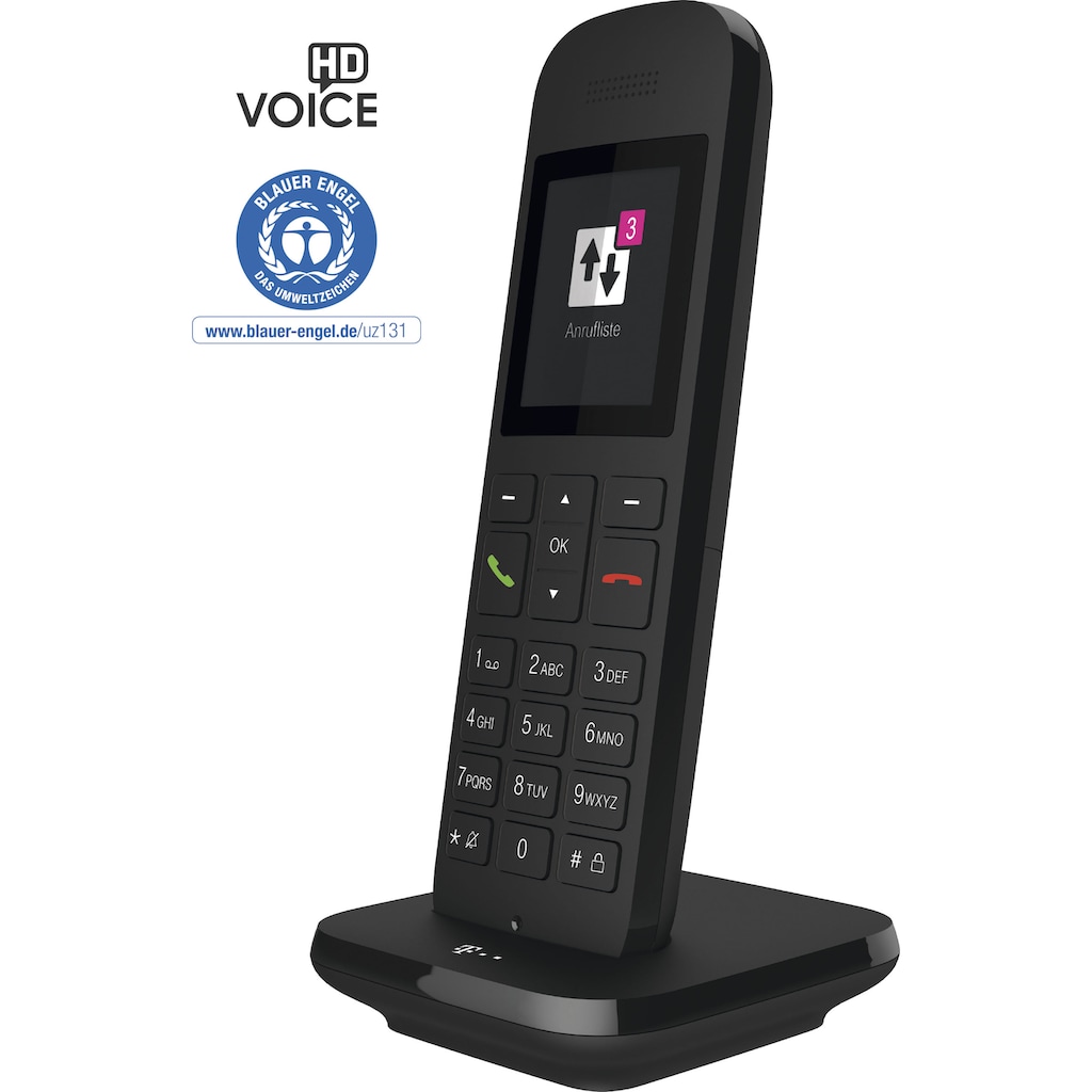 Telekom DECT-Telefon »Speedphone 12«, (Mobilteile: 1 LAN (Ethernet), mit HD Voice, Multifunktionstaste 5 cm Farbdisplay