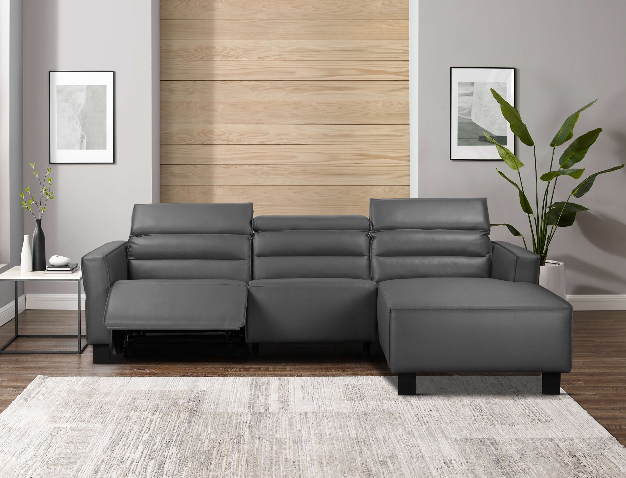 Places of Style Ecksofa »Carpari, L-Form, 263 cm, mit manueller o. elektrischer Relaxfunktion«, und USB/ Kopfteilverstellg