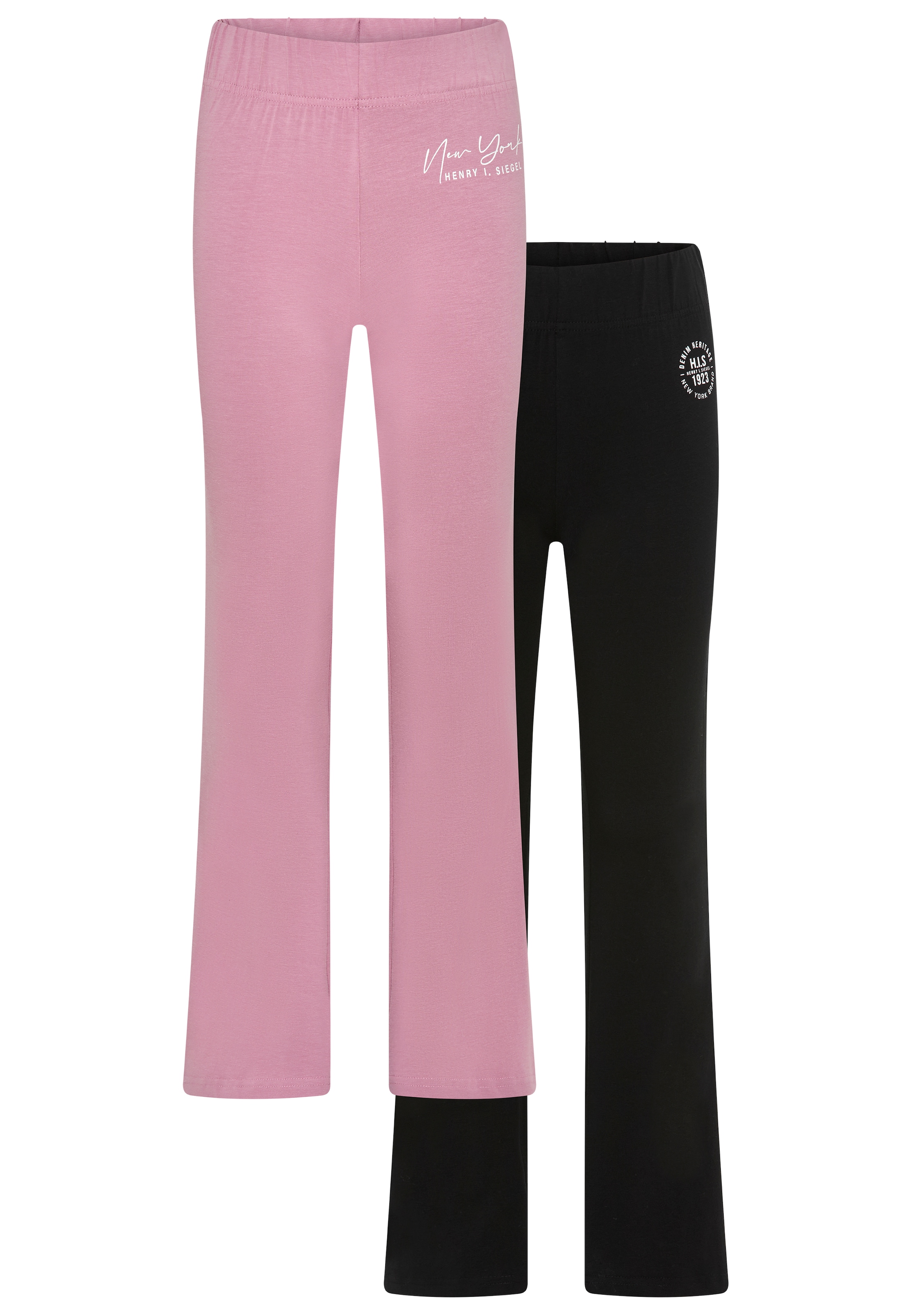 H.I.S Leggings "2er Packung H.I.S Leggings mit Schlag für Mädchen" Für TEENS. 2er Packung Jazzpants