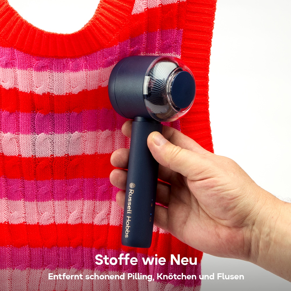 RUSSELL HOBBS Fusselrasierer »27660-56« elektrisch, aufladbar inklusive Holzreinigungsbürste & USB-C Ladekabel