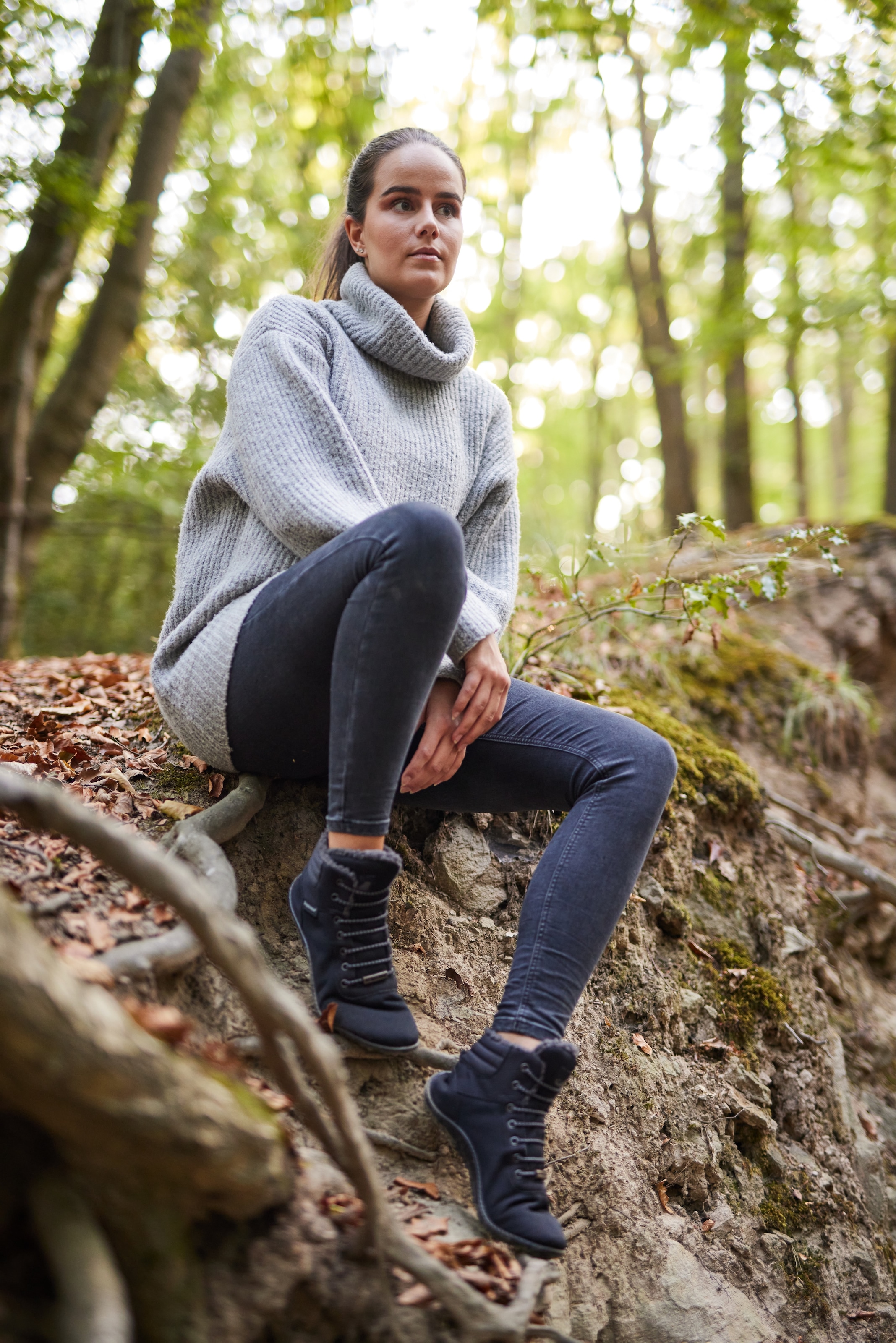 Leguano Barfußschuh »KOSMO«, Bequemschuh, Schnürboots mit einzigartiger Halbkugel-Laufsohle