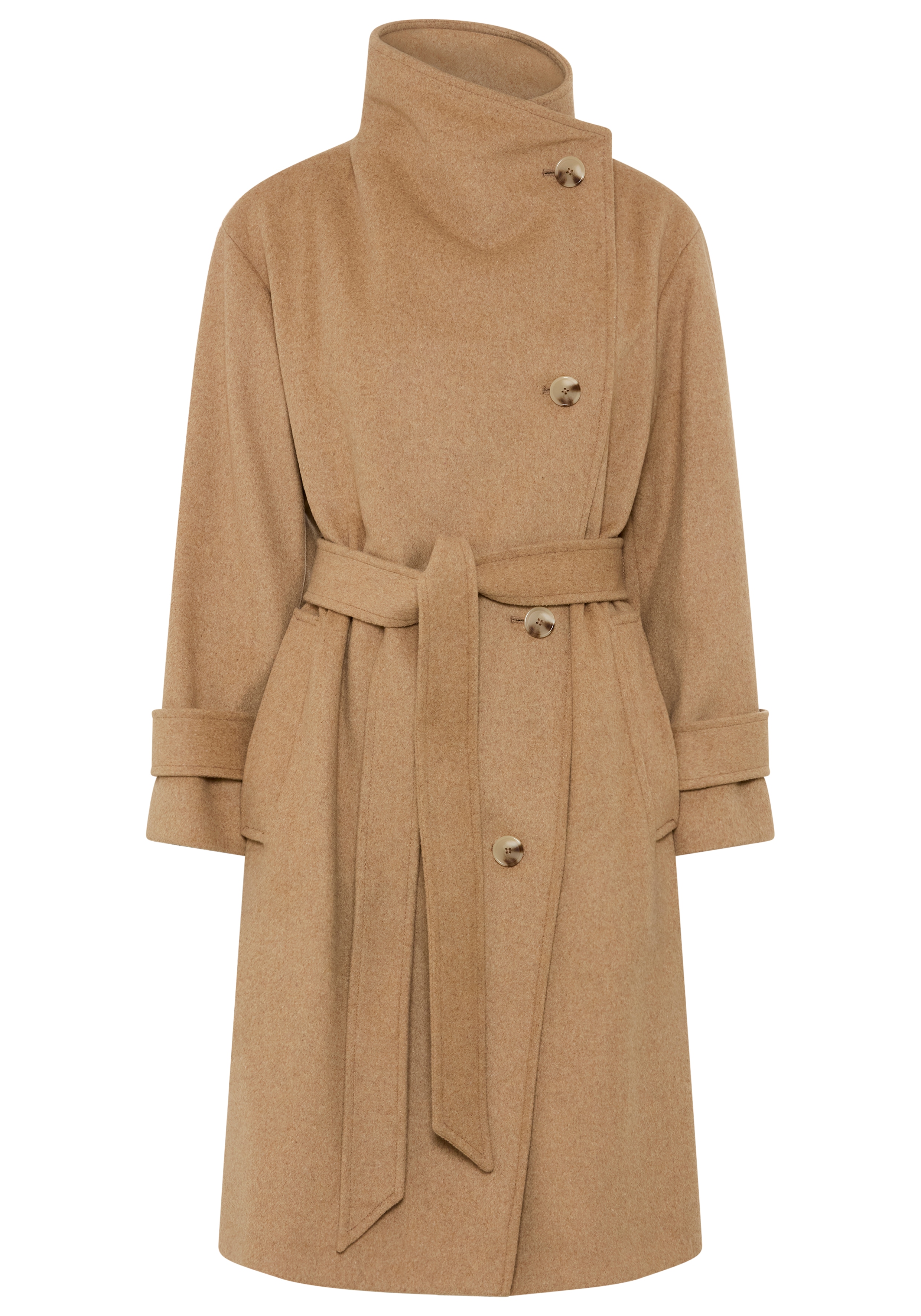 BOSS ORANGE Langmantel "Cayla Premium Damenmode" mit Wolle, Relaxed Fit