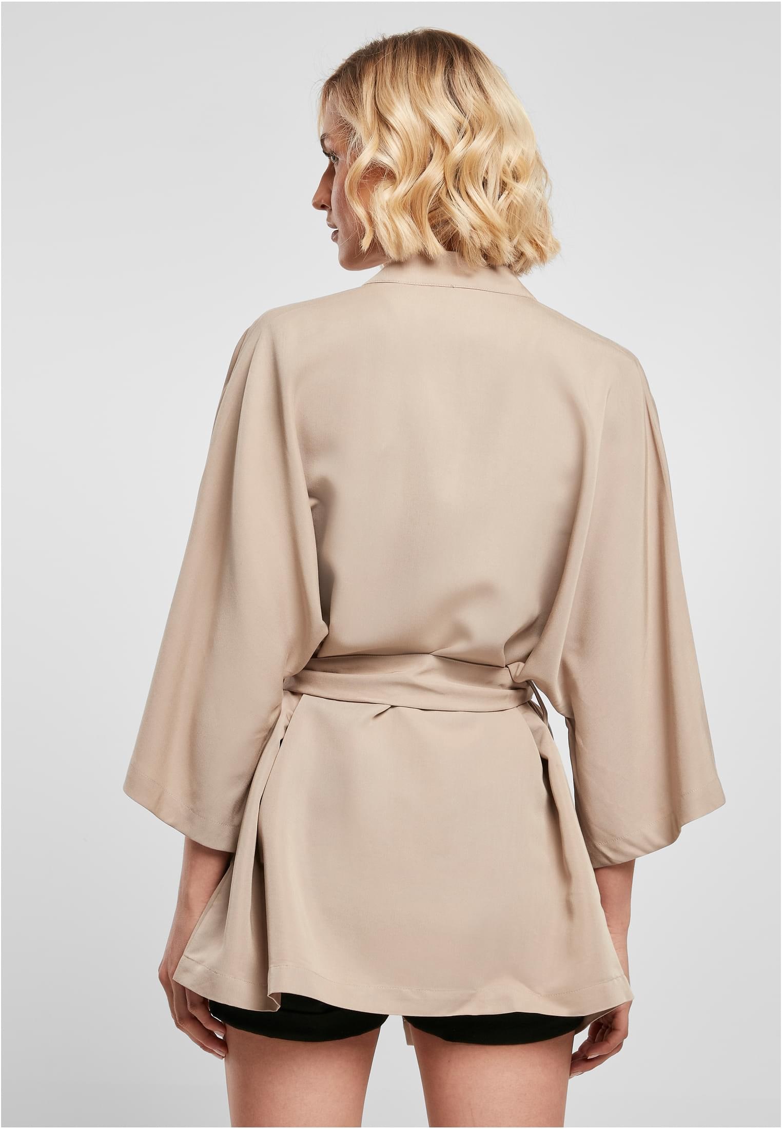 URBAN CLASSICS Kapuze Outdoorjacke Ladies | Twill Kimono ohne BAUR online Viscose Coat«, »Damen St.), (1 kaufen