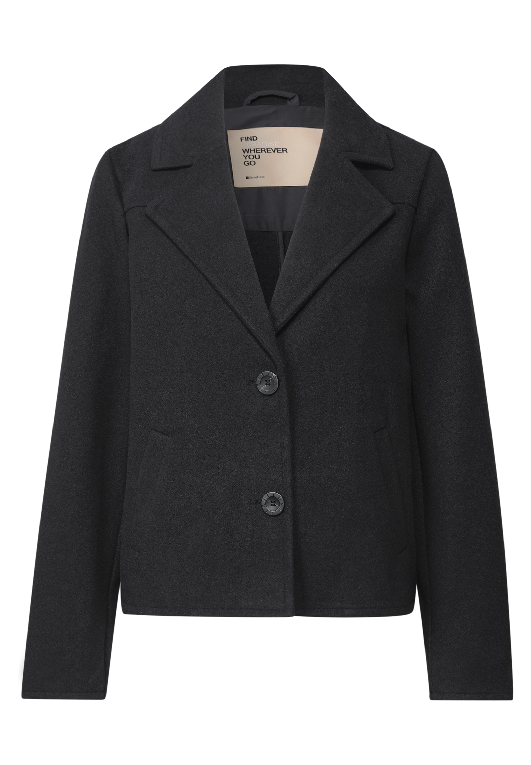 STREET ONE Kurzjacke, ohne Kapuze, mit Reverskragen