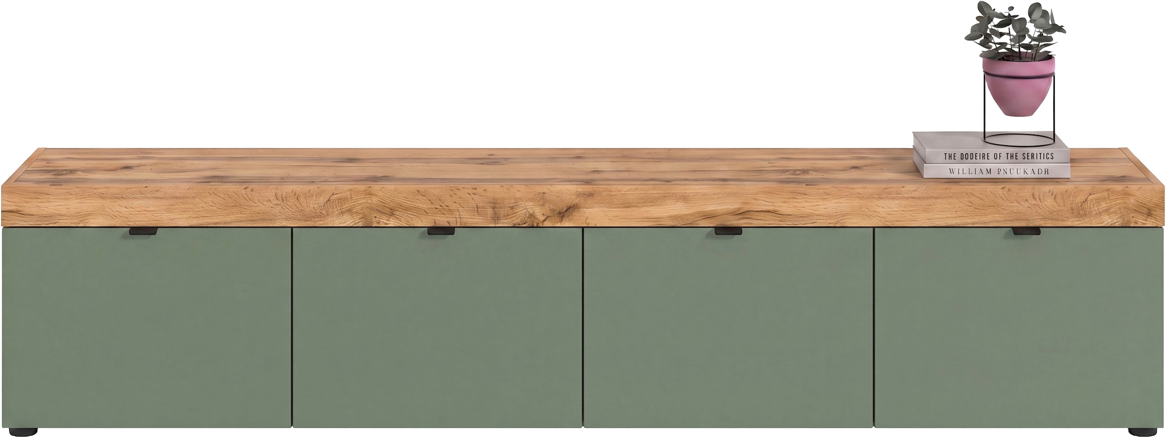 OTTO home Lowboard »MAMBO II, Breite 200 cm, 4 Klappen, 4 Fächer« 1 Stk. tlg. Lowboard, TV Unterschrank, TV-Schrank, Wohnzimmer