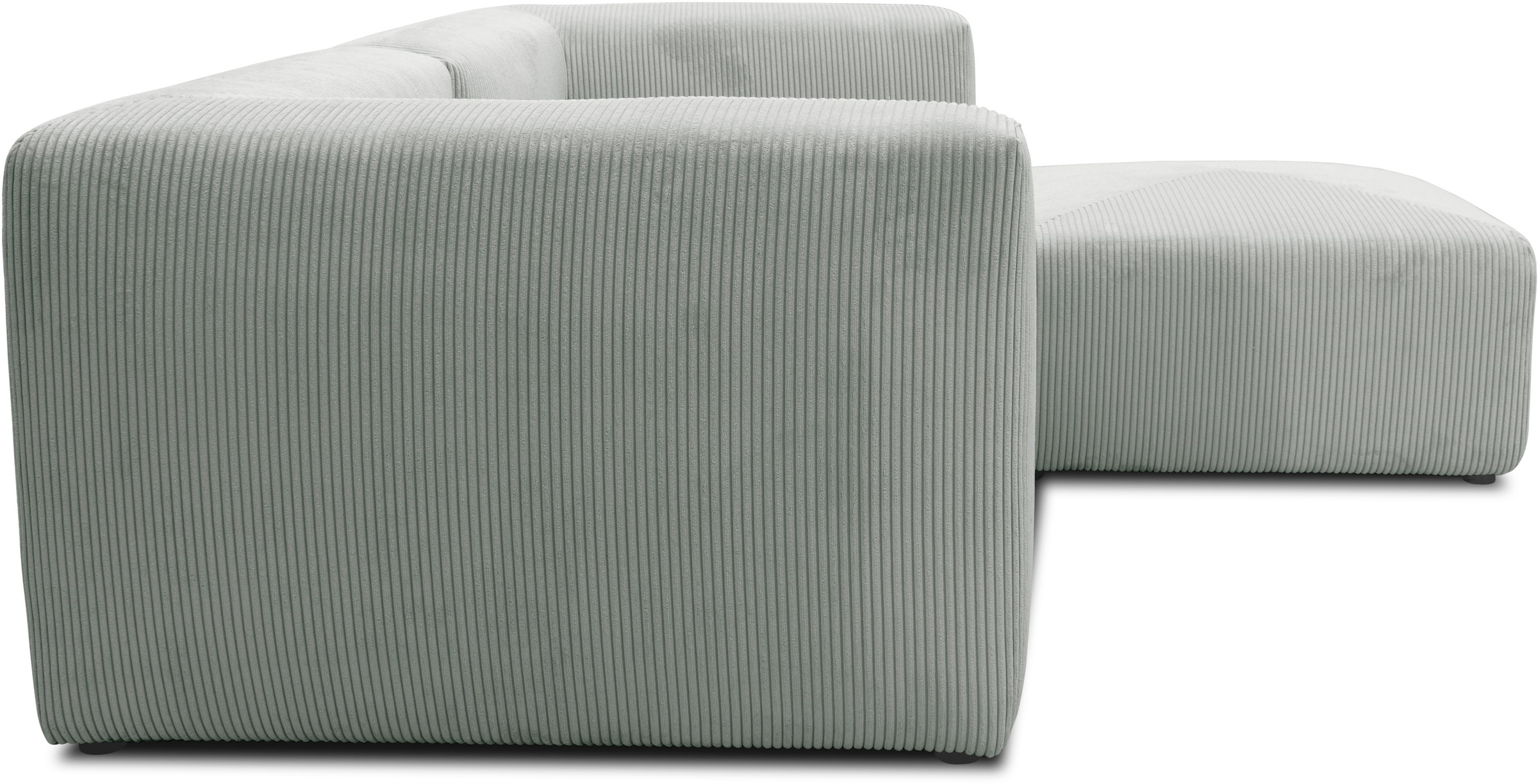 RAUM.ID Ecksofa »Gerrid L-Form«, Cord, Modulsofa, bestehend aus 2 Eckelementen + 1 Hocker