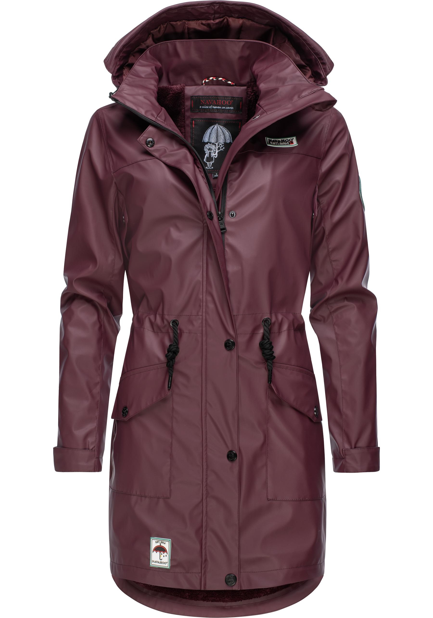 Navahoo Outdoorjacke "Deike", mit Kapuze, modischer Damen Outdoor Regenmantel