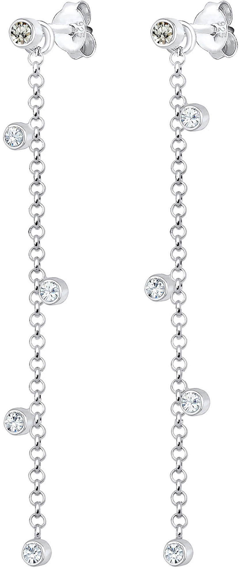 Elli Paar Ohrhänger »Schmuck Geschenk Silber 925 Ohrringe, 0310872317«, mit Glasstein