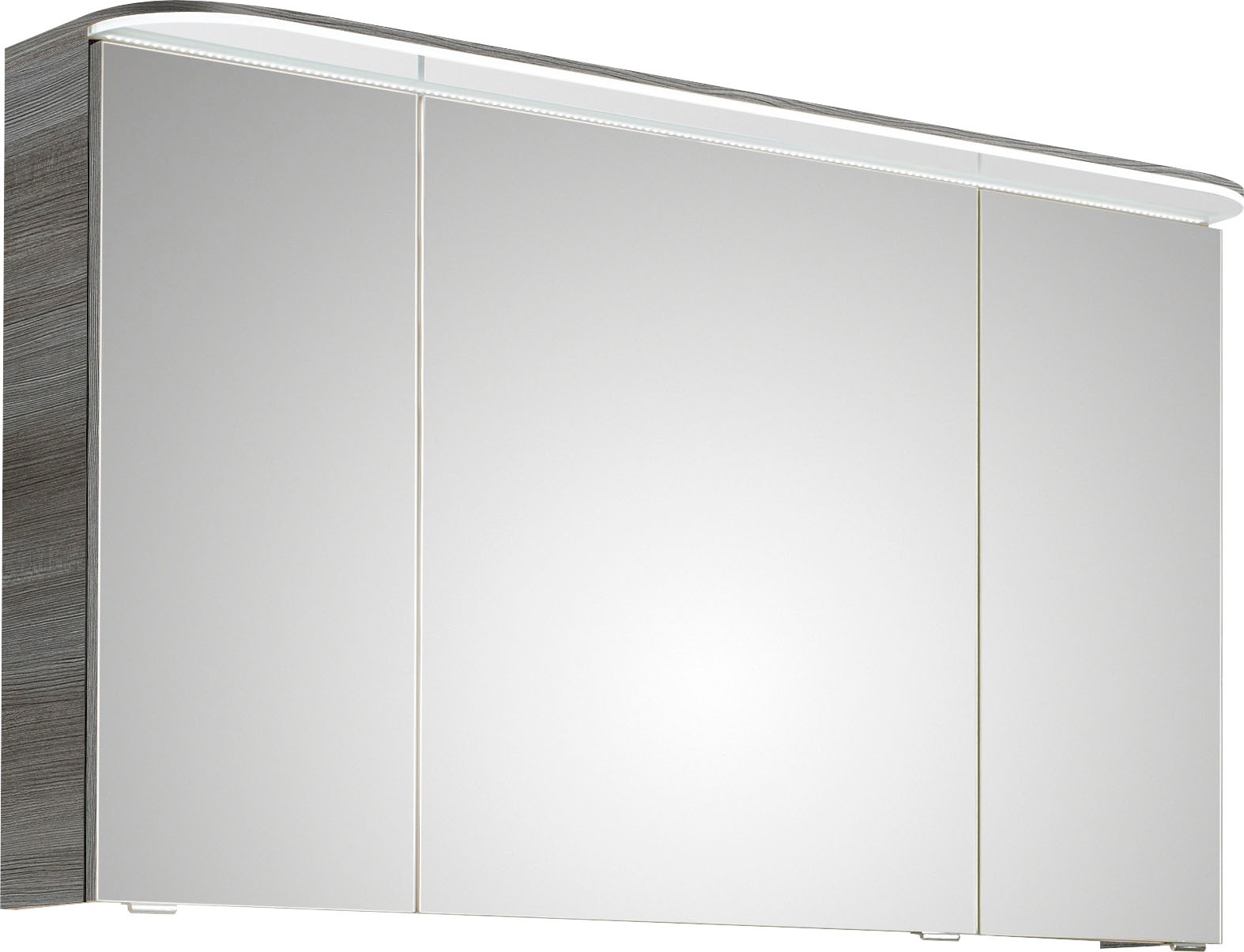 Saphir Badmöbel-Set »Balto Sprint 2-teilig, Mineralmarmor-Waschtisch mit LED-Spiegelschrank«, (2 St.), Badezimmer Set inkl. Türdämpfer, 3 Türen, 2 Schubladen