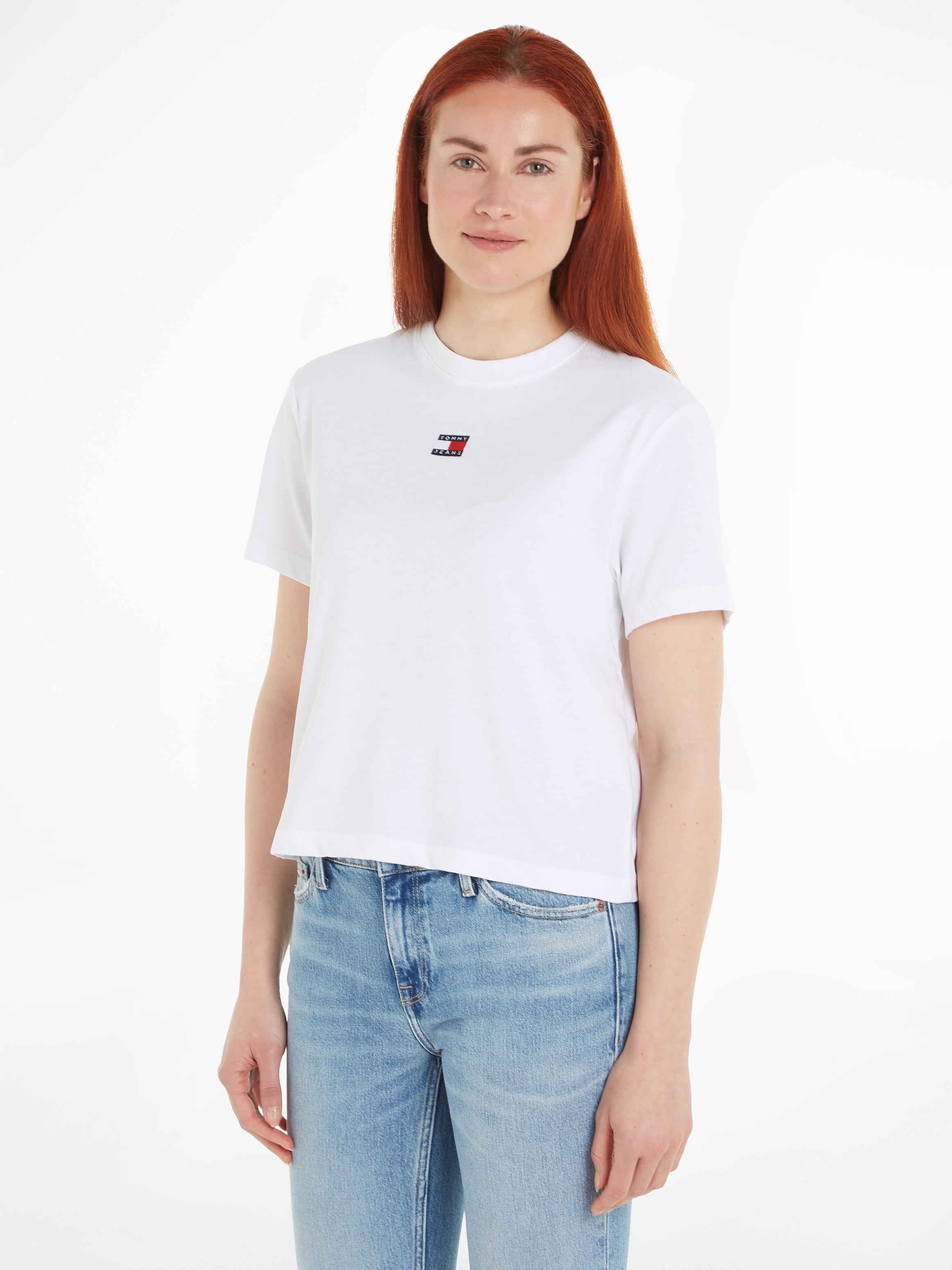 Tommy Jeans T-Shirt "TJW BXY BADGE TEE EXT", mit Logostickerei günstig online kaufen