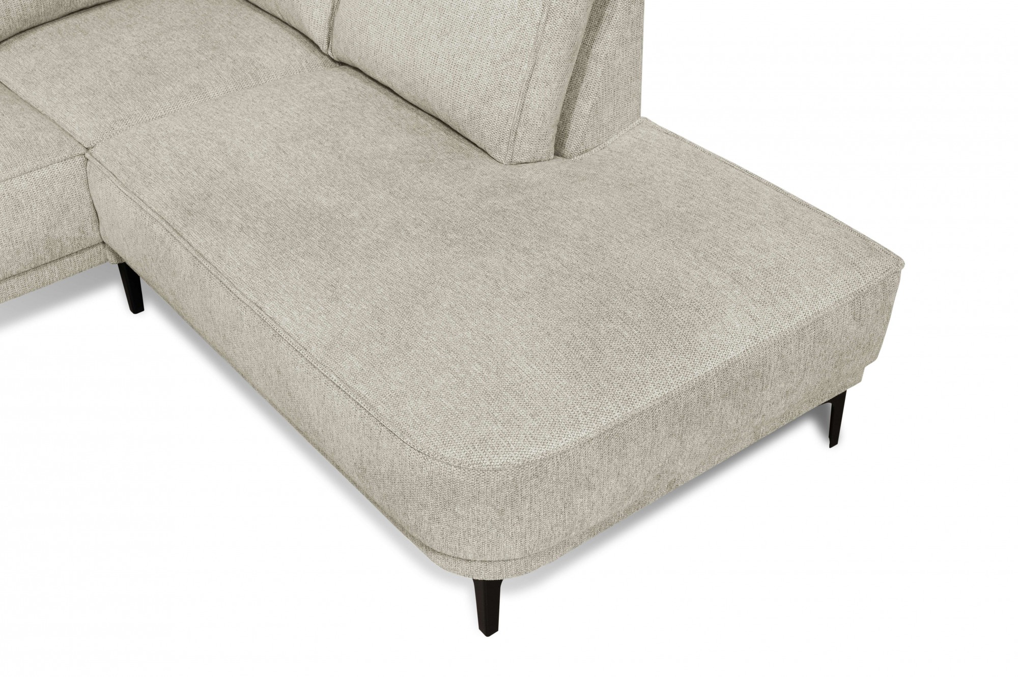 OTTO home Ecksofa »Casina« mit abgerundeter Ottomane, in einem weichen Chenille-Stoff