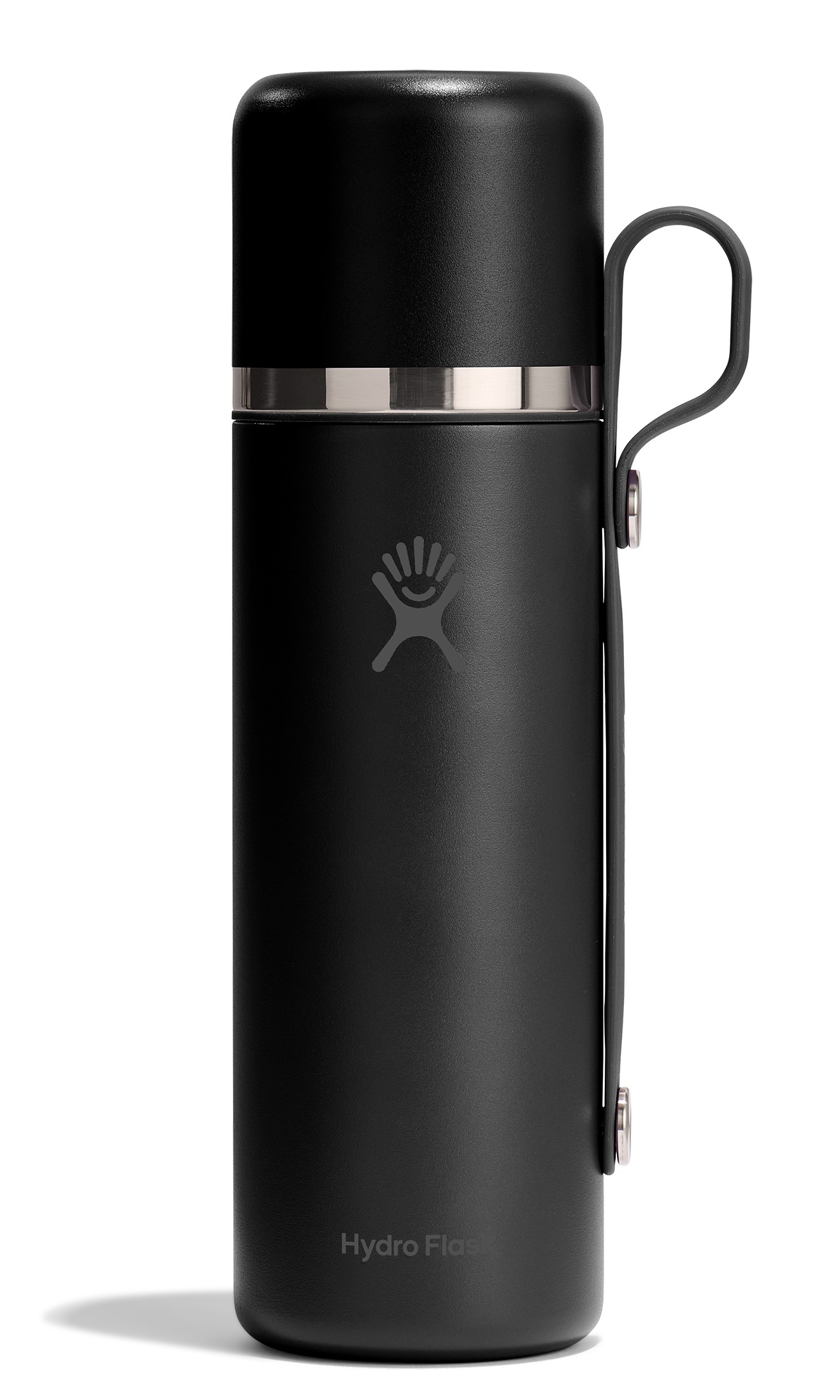 HYDRO FLASK Thermobehälter "Hydroflask 28 OZ HOT FLASK AND CUP", H:30cmschwarz, Lebensmittelaufbewahrungsbehälter, Auslaufsicher, All-in-One Design