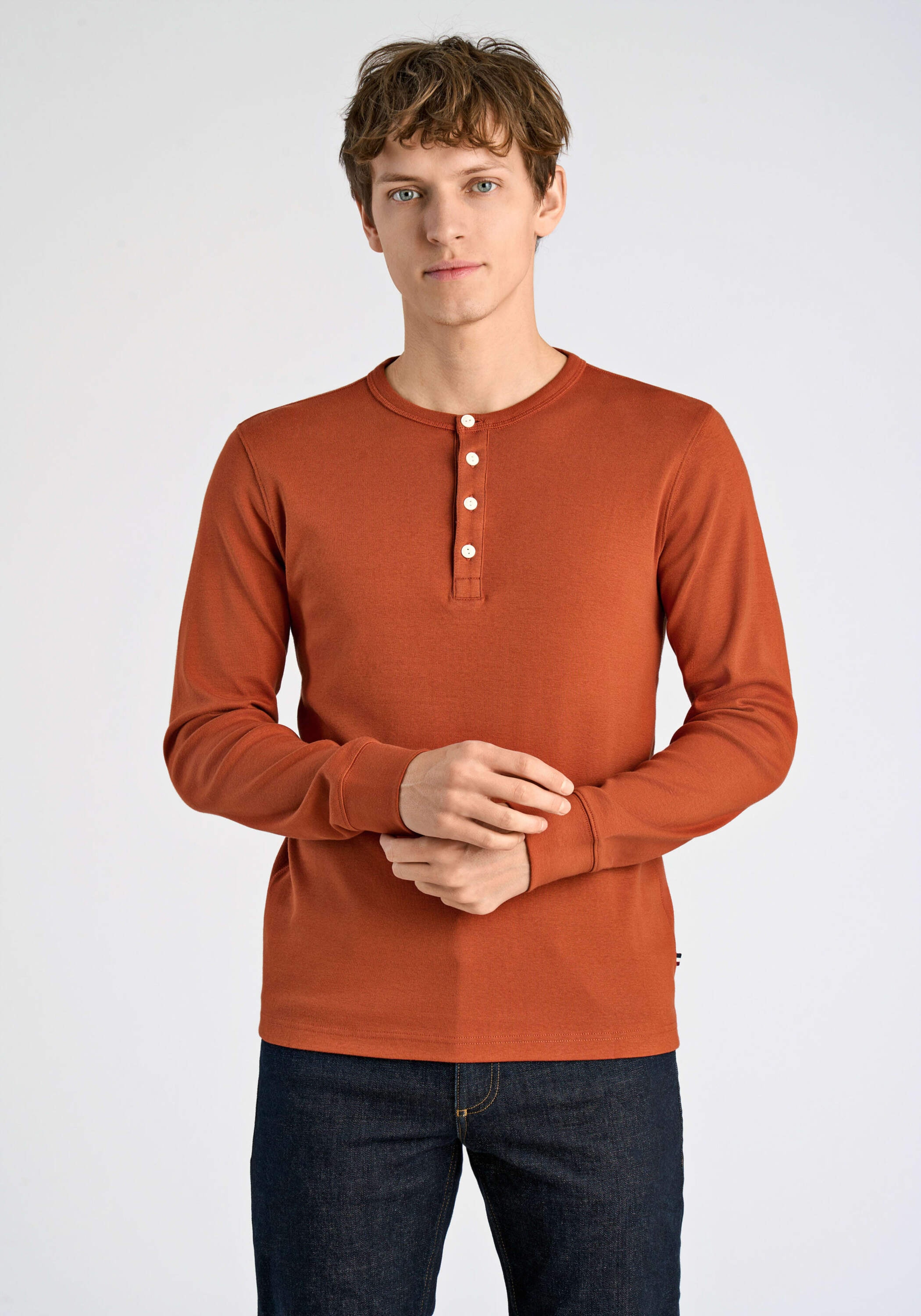 LINDBERGH Henleyshirt "Lindbergh Henley Shirt" günstig online kaufen