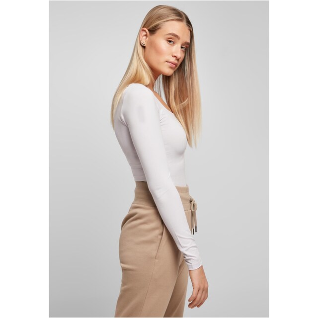 URBAN CLASSICS Langarmshirt »Damen Ladies Organic Longsleeve Body«, (1 tlg.)  online bestellen | BAUR