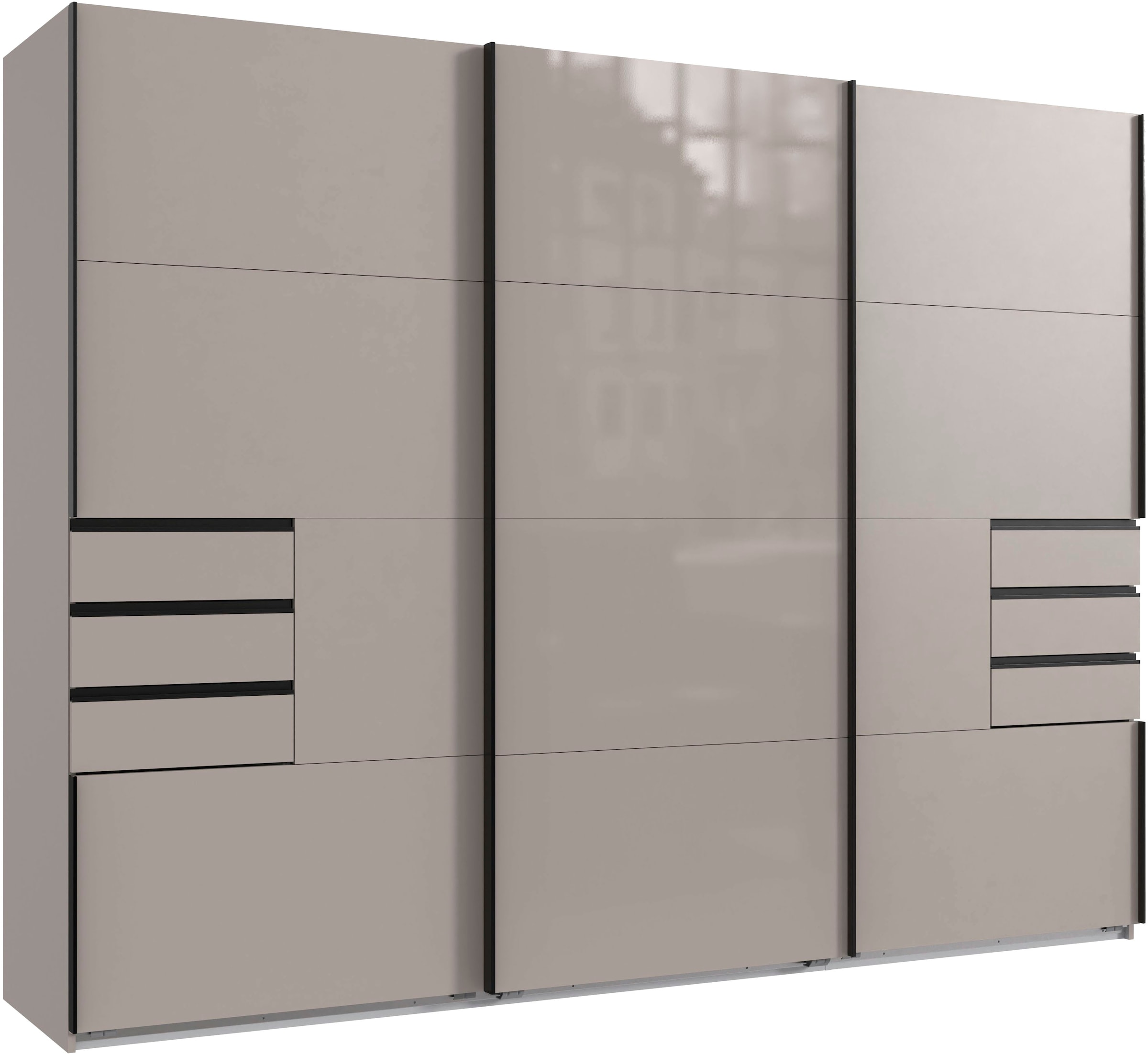 Wimex Schwebetürenschrank "Saigon, Kleiderschrank mit Schiebetür" mit Glase günstig online kaufen