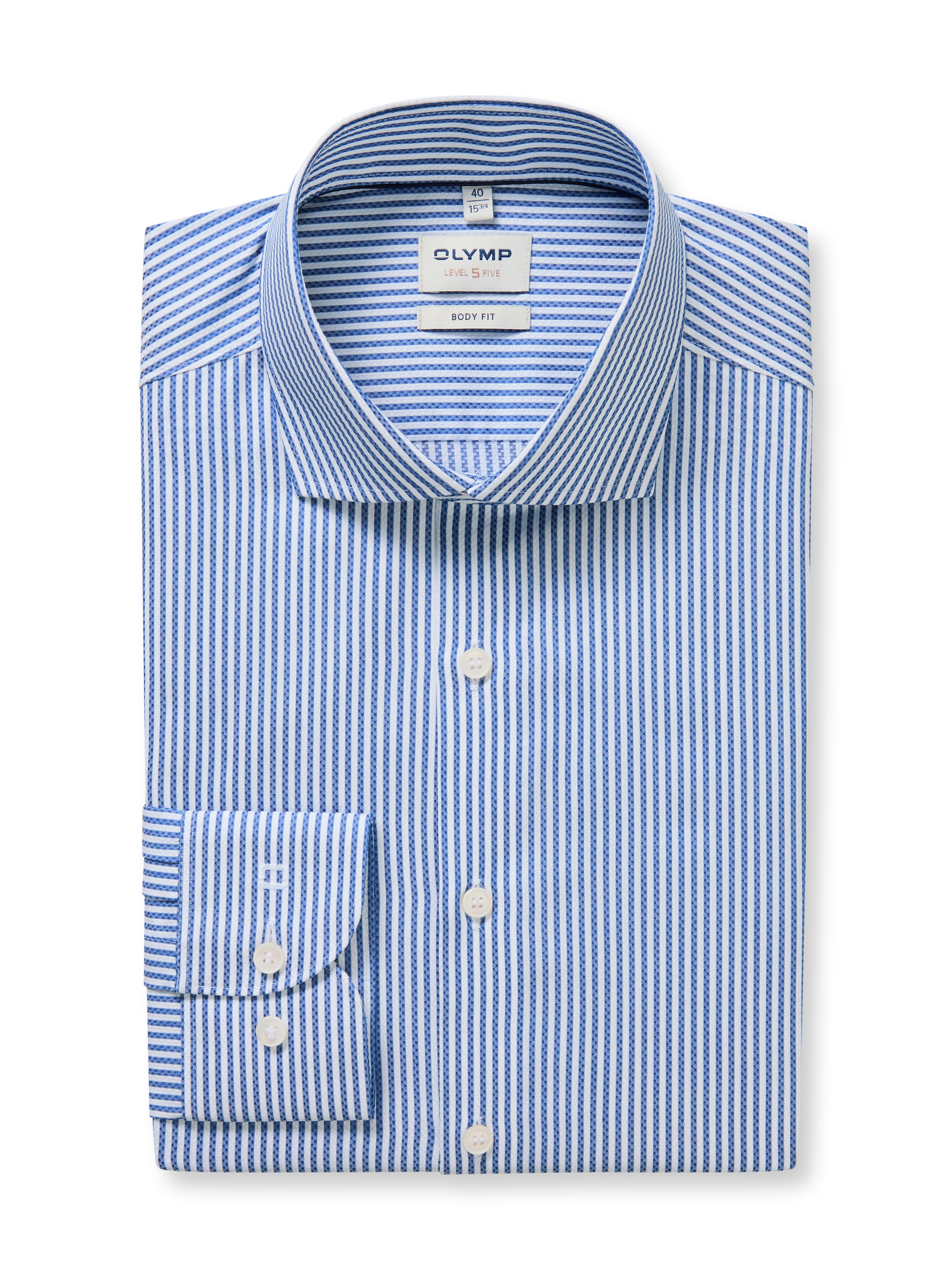 OLYMP Businesshemd »Level Five body fit« modisch gestreift