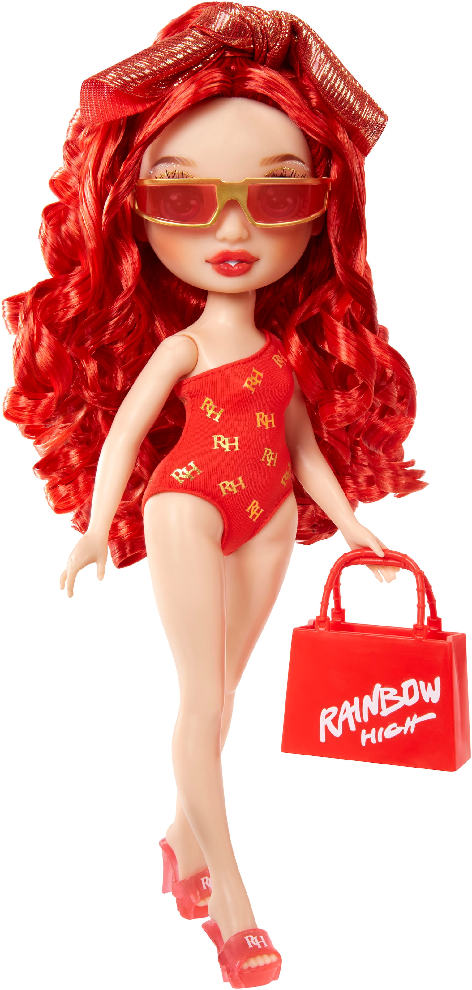 RAINBOW HIGH Anziehpuppe »Rainbow High Swim & Style Fashion Doll- Ruby (Red)«