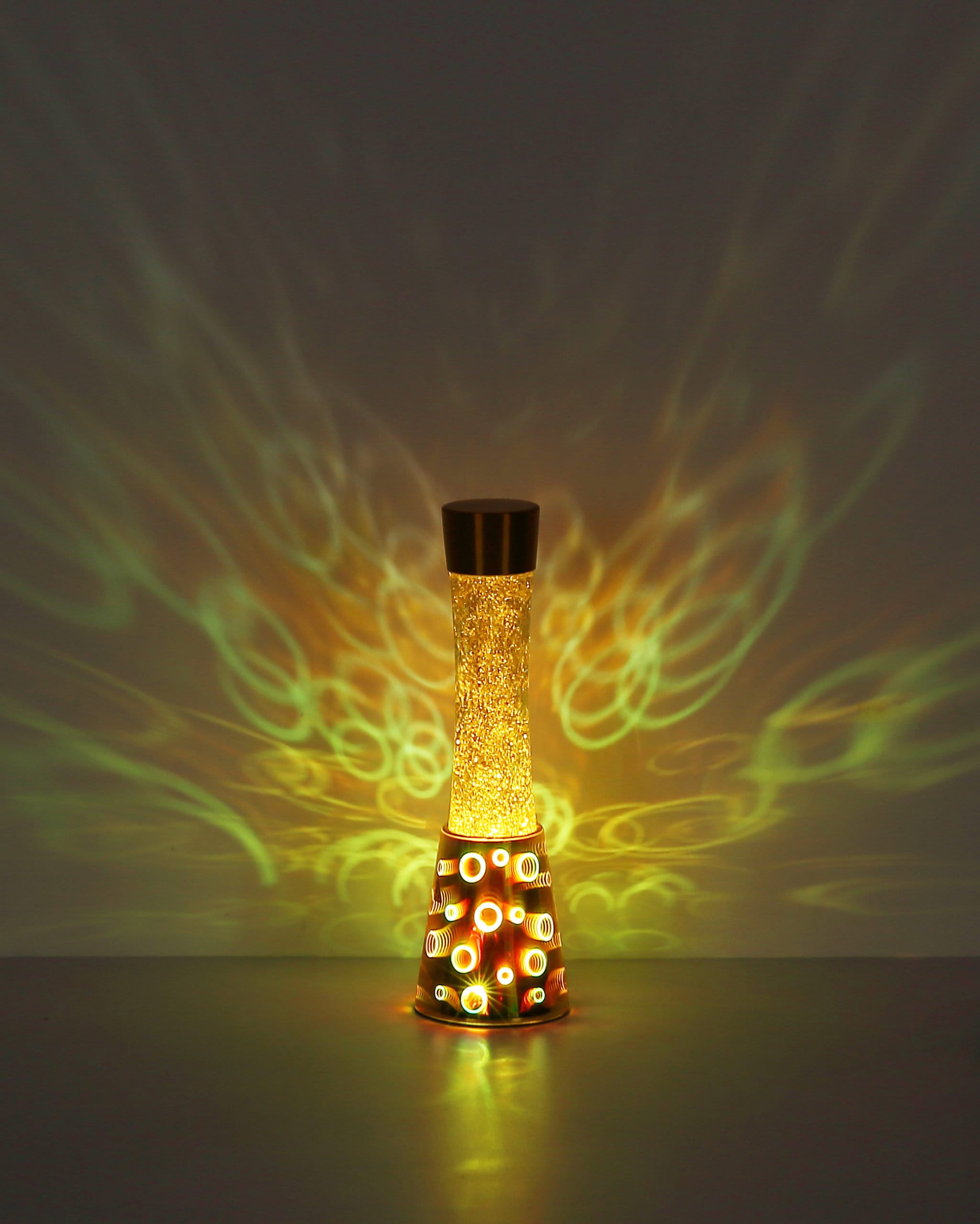 GLOBO LIGHTING Tischleuchte »SPARKLE« LED-Modul 1 Stk. Warmweiß Tischlampe Glitterleuchte Deko-Tischleuchte Schlafzimmer