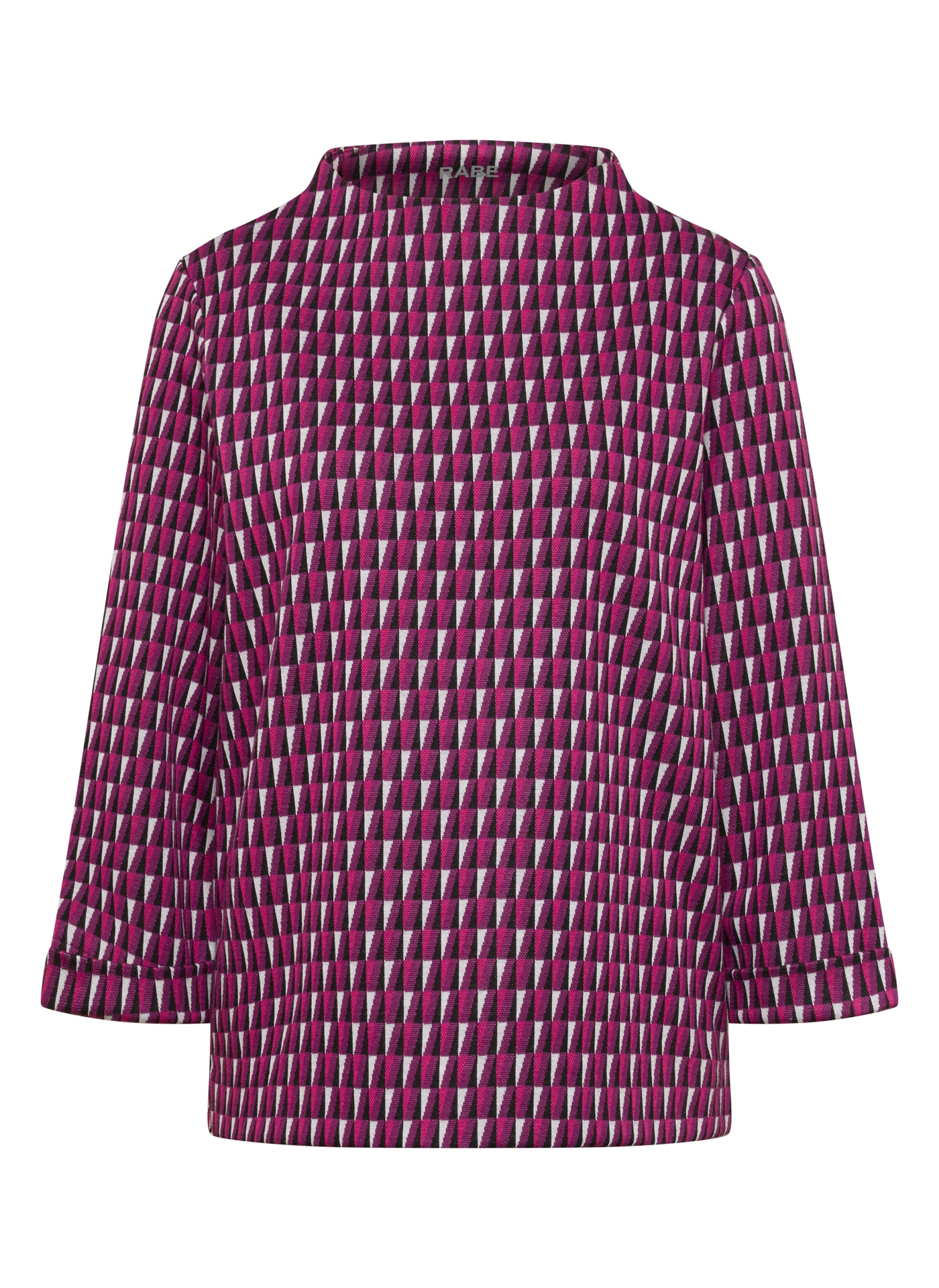 Rabe 3/4-Arm-Shirt mit grafischem Muster