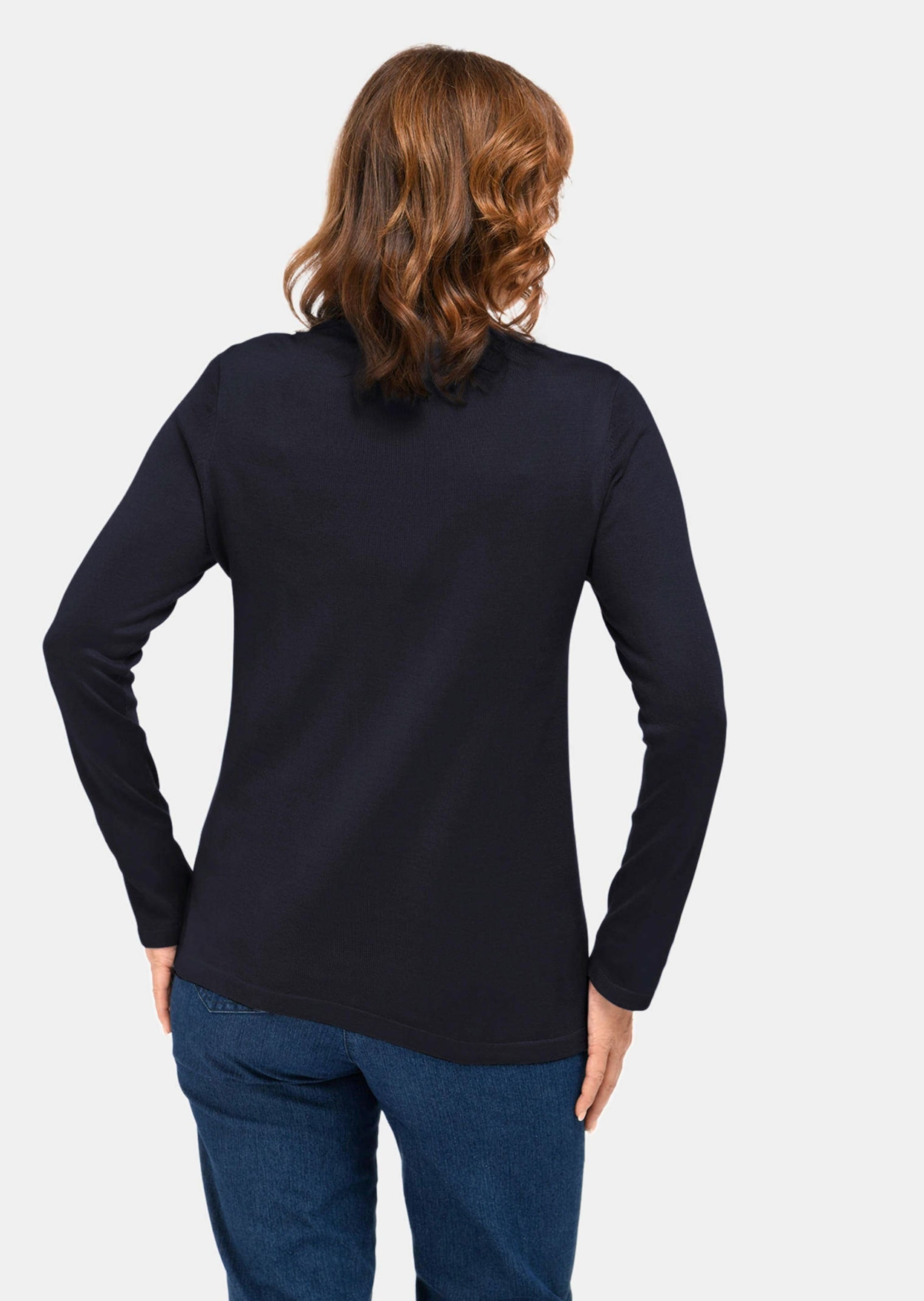 GOLDNER Strickpullover »Kurzgröße Unkomplizierter Stehbundpullover«
