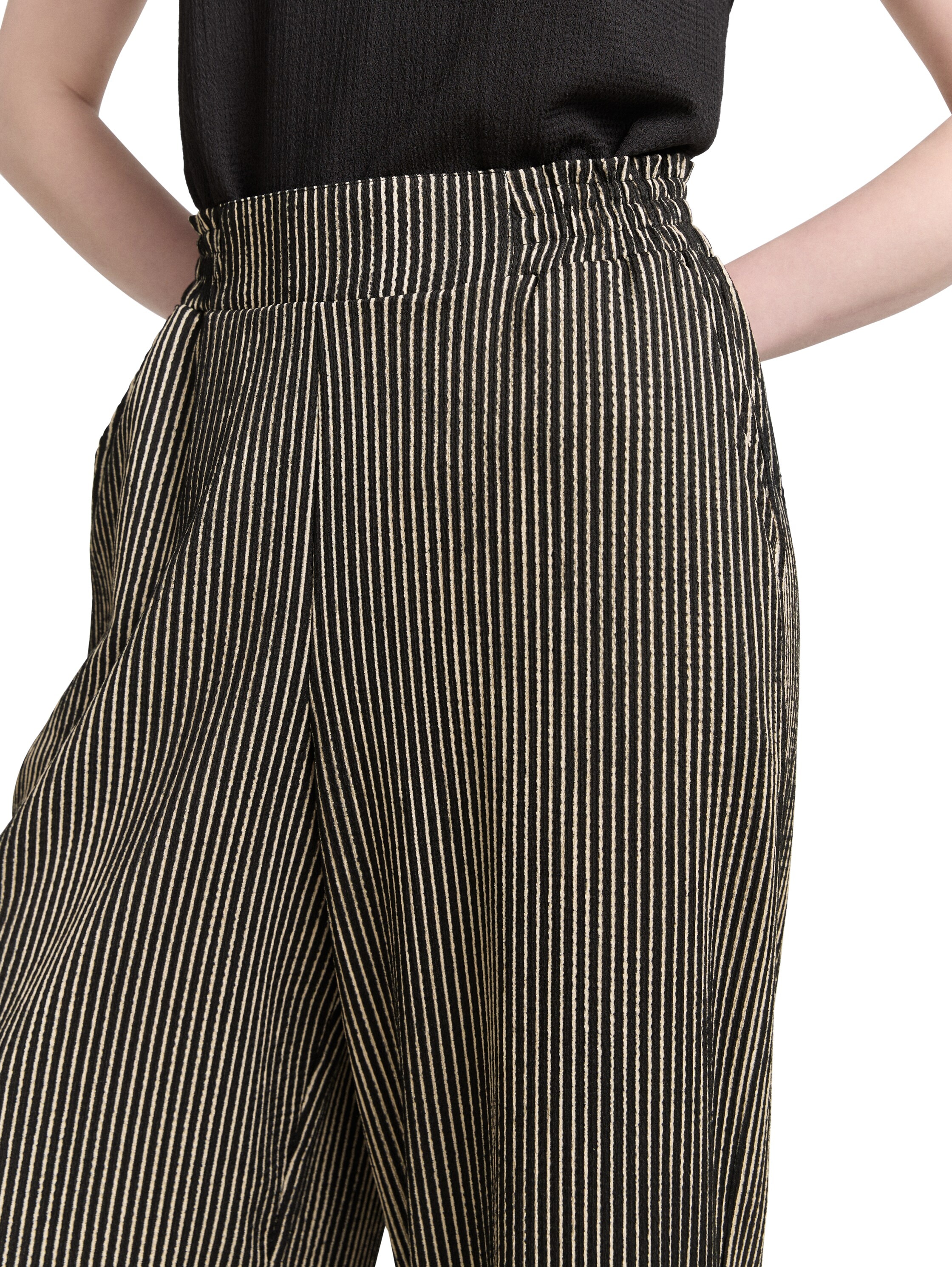 TOM TAILOR Denim Stoffhose, Sommerhose mit elastischem Bund