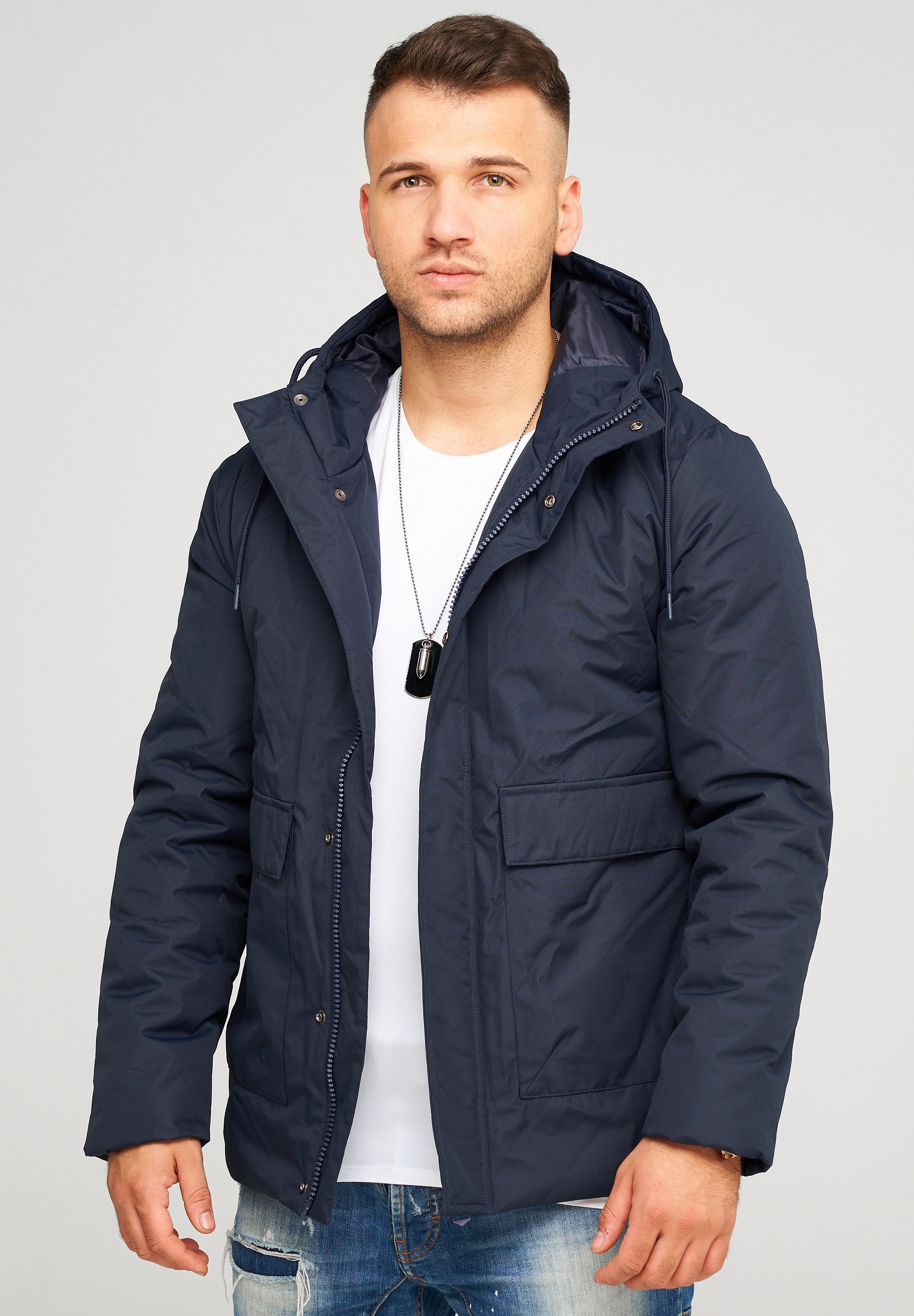 behype Outdoorjacke "BHANFIEL", mit Kapuze günstig online kaufen