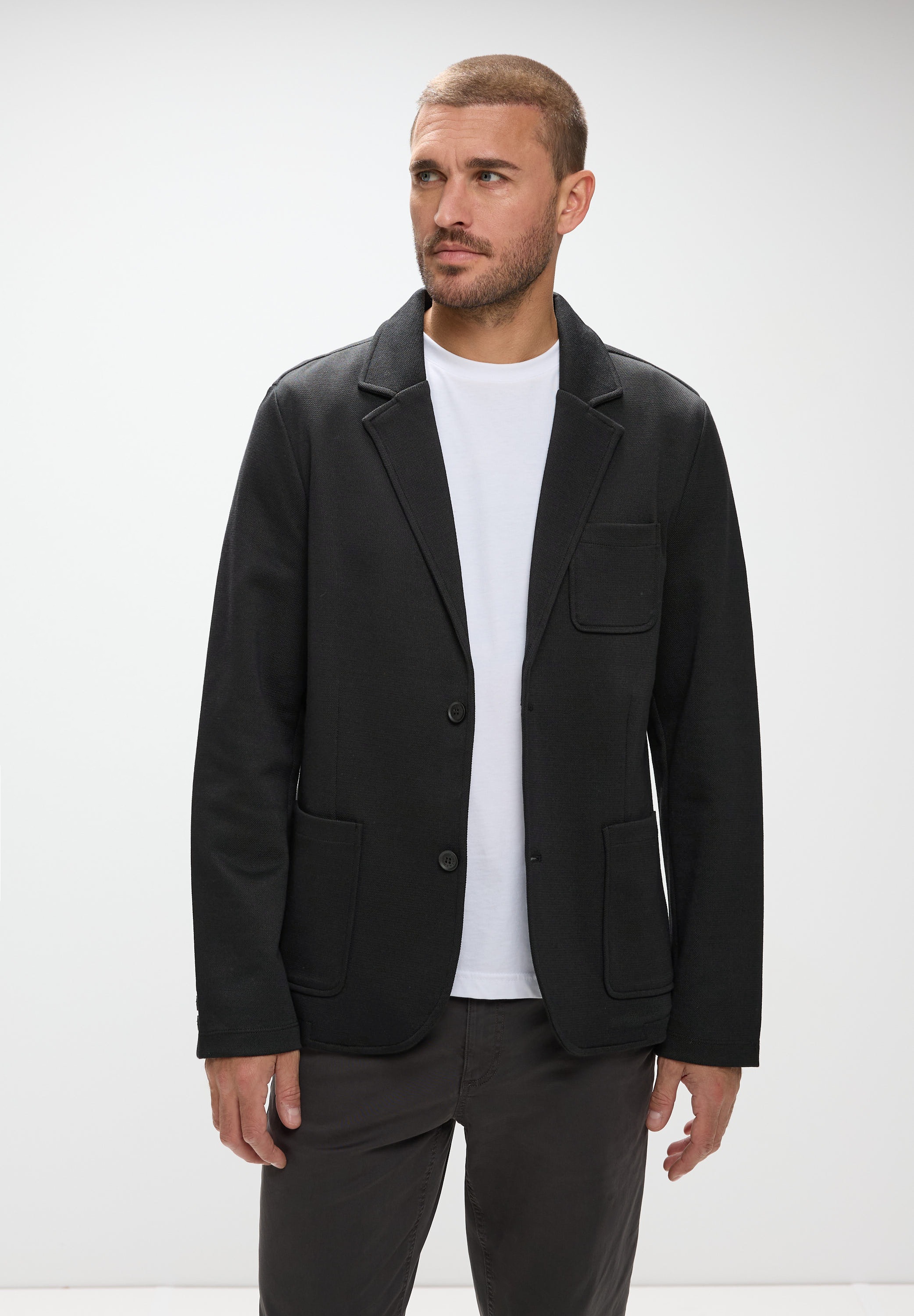 STREET ONE MEN Funktionsjacke ohne Kapuze mit Reverskragen günstig online kaufen