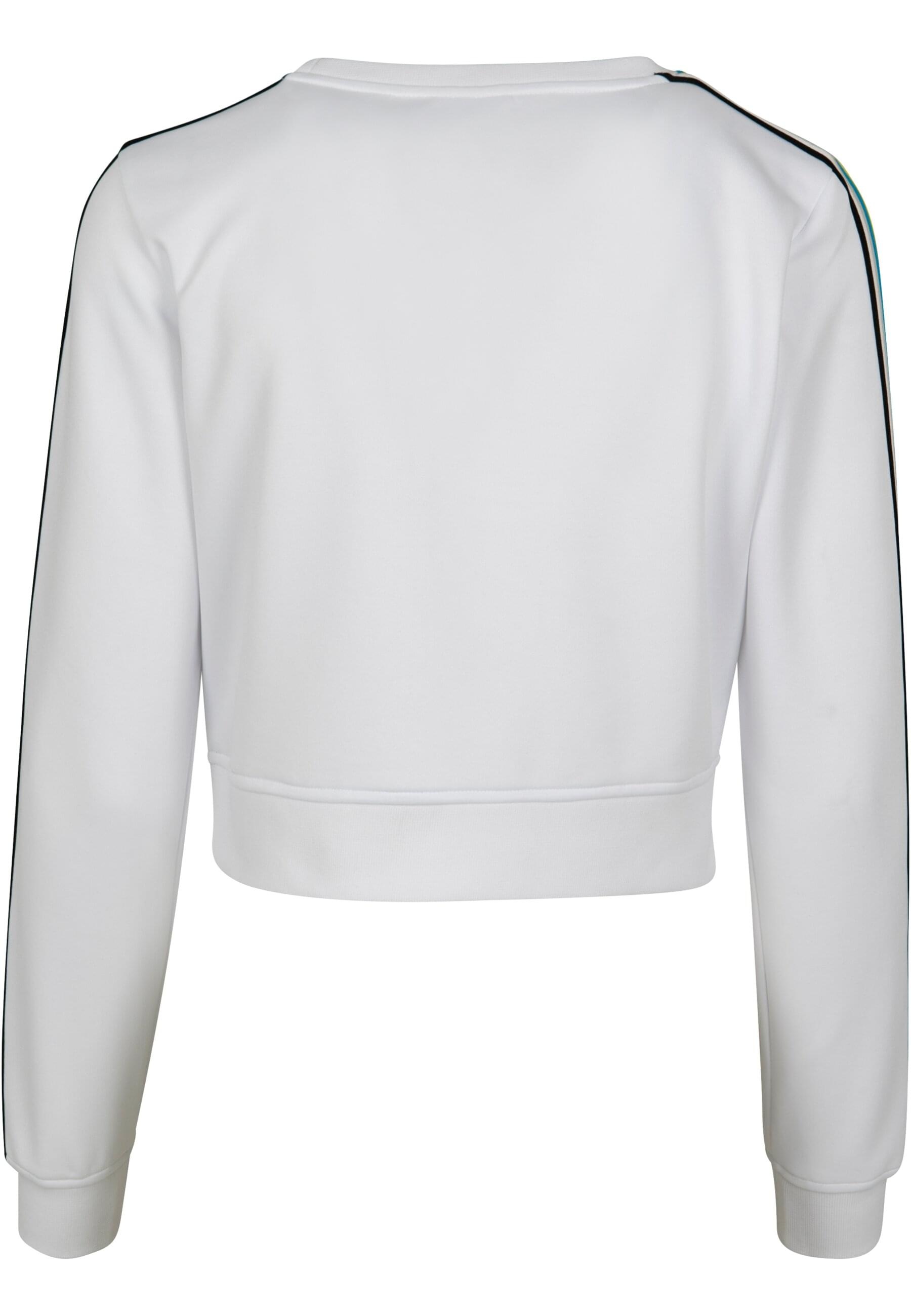 URBAN CLASSICS Sweatshirt »Urban Classics Damen Ladies Multicolor Taped Sleeve Crewneck«, (1 tlg.)
