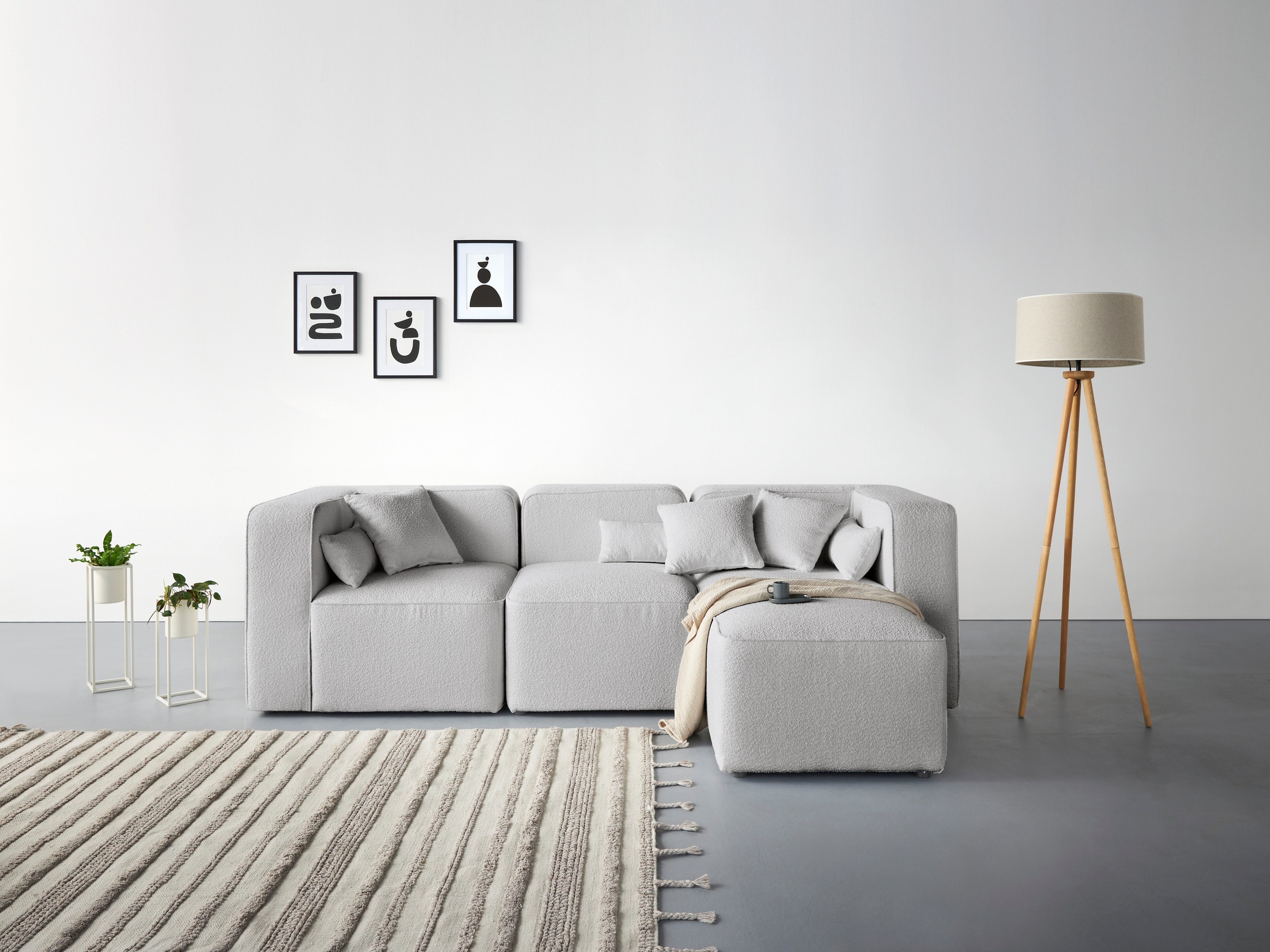 Home affaire 3-Sitzer "Sundstrup L-Form" Modulserie, individuelle Zusammens günstig online kaufen