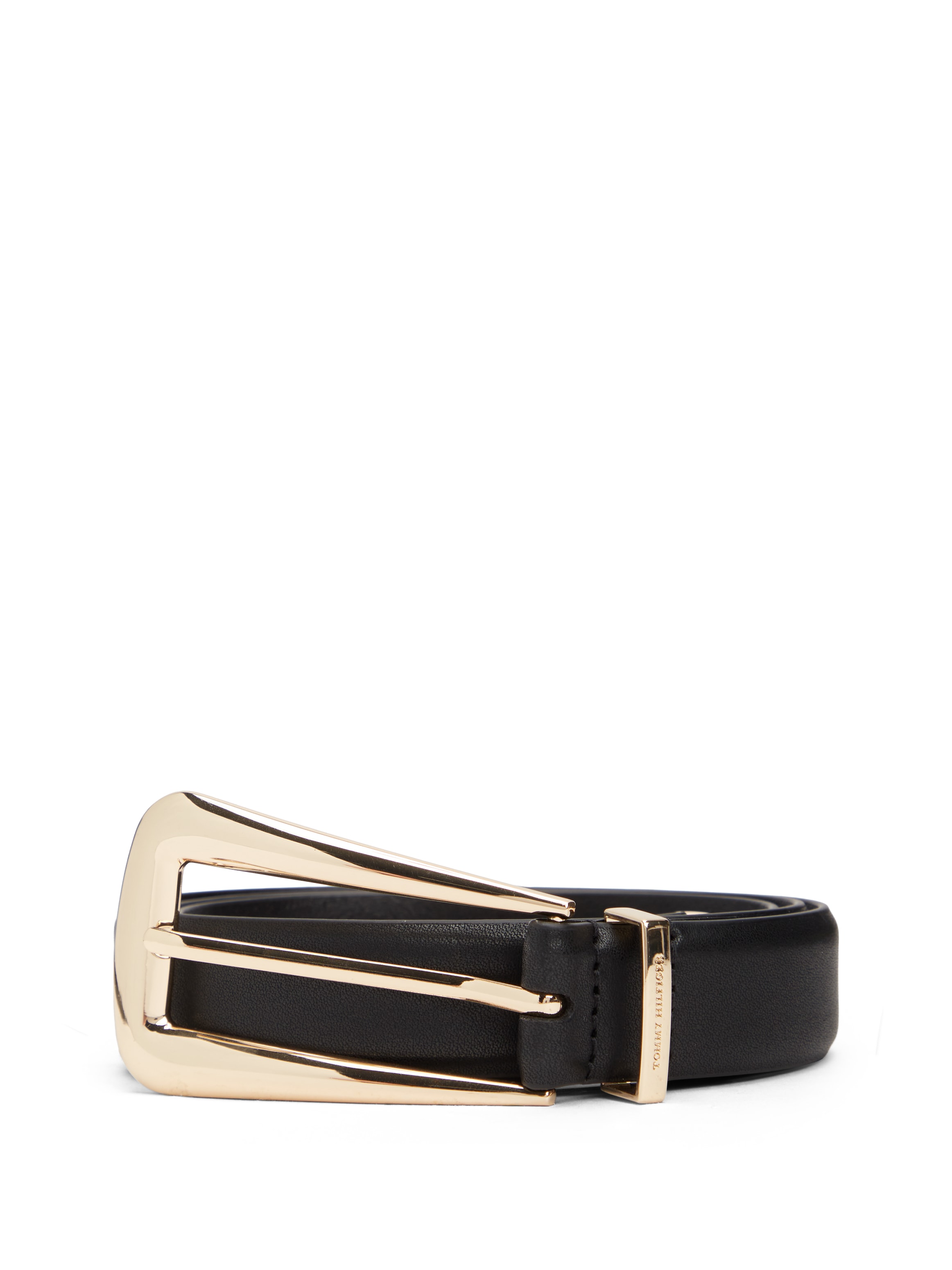 Tommy Hilfiger Ledergürtel "TH WEST 2.5 cm breit" mit länglicher, eckiger Schnalle