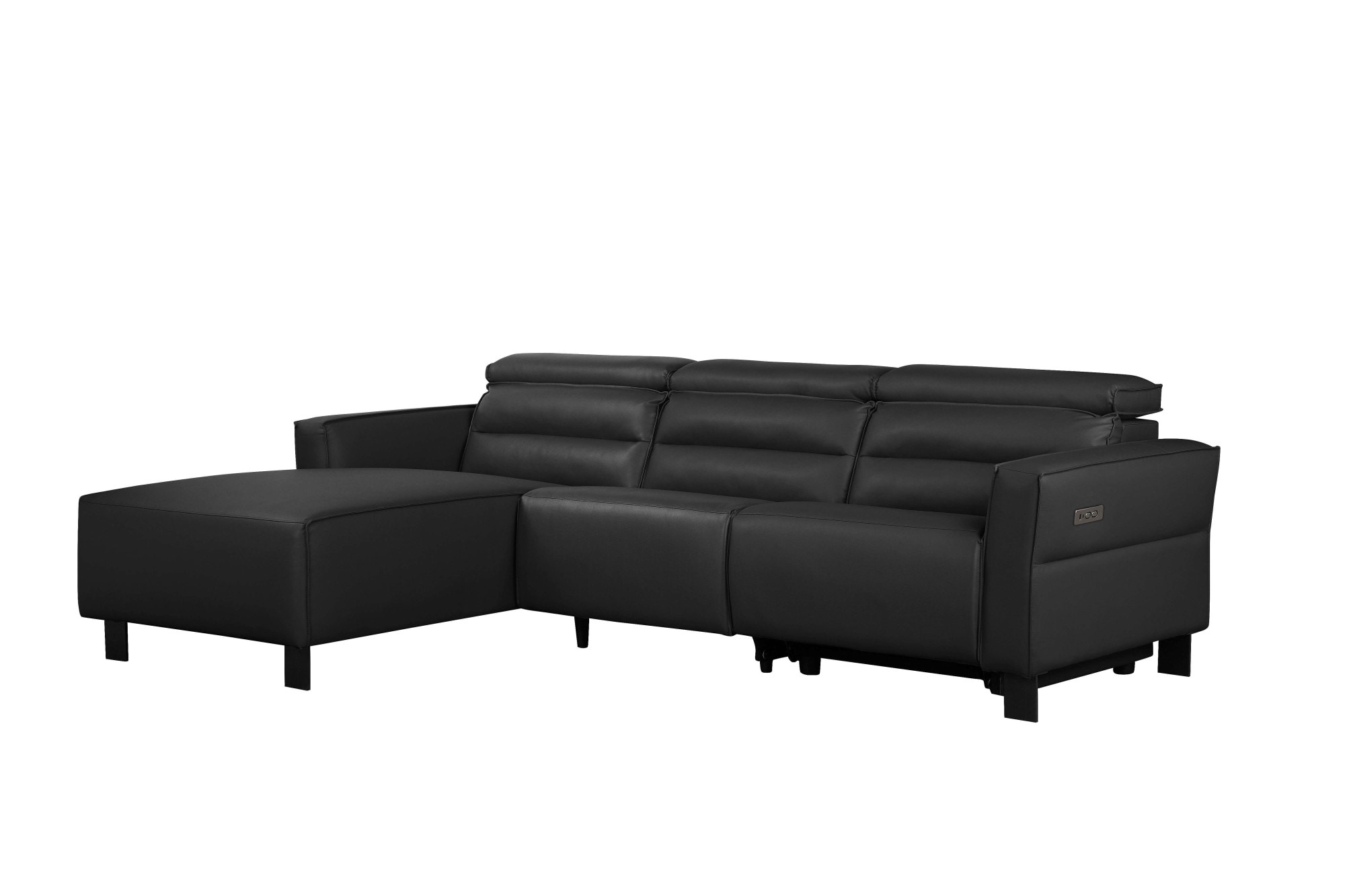 Places of Style Ecksofa »Carpari, L-Form, 263 cm, manuelle o. elektrische Relaxfunktion,«, USB A/C und Kopfteilverstellung