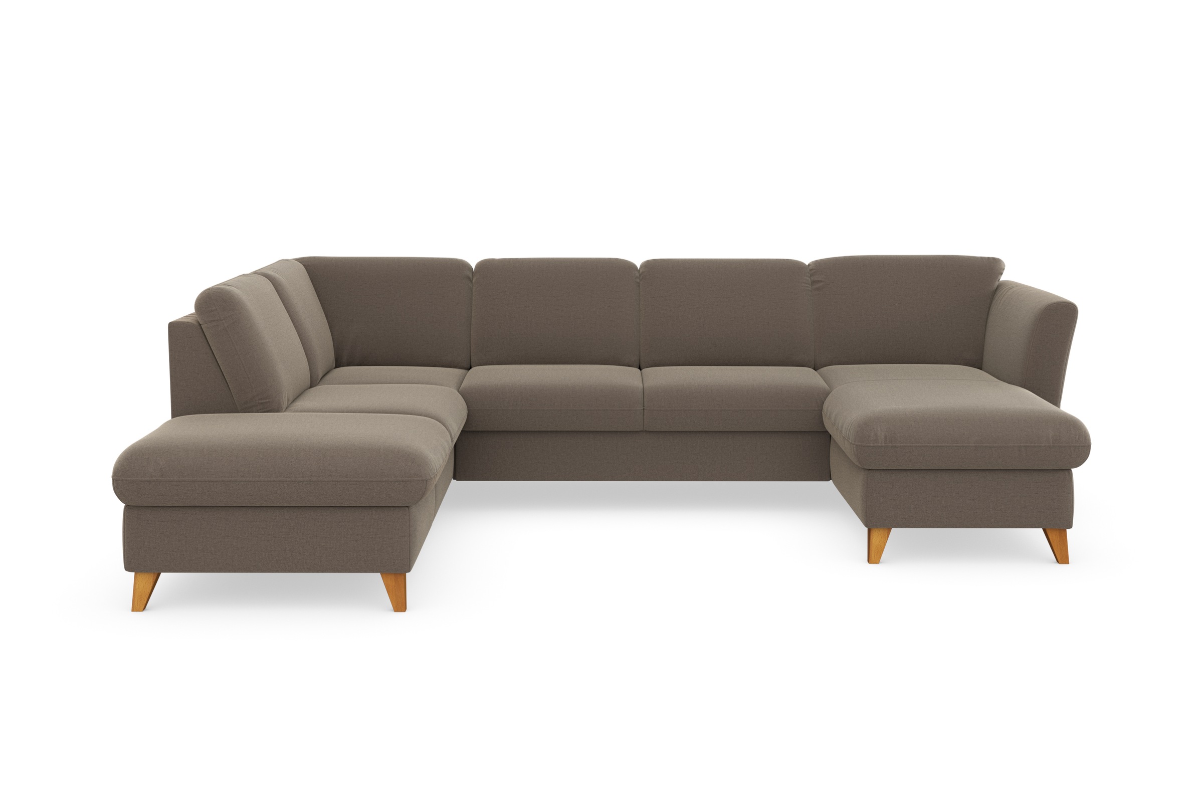 Home affaire Wohnlandschaft "Trelleborg U-Form" Federkern-Polsterung, wahlw günstig online kaufen