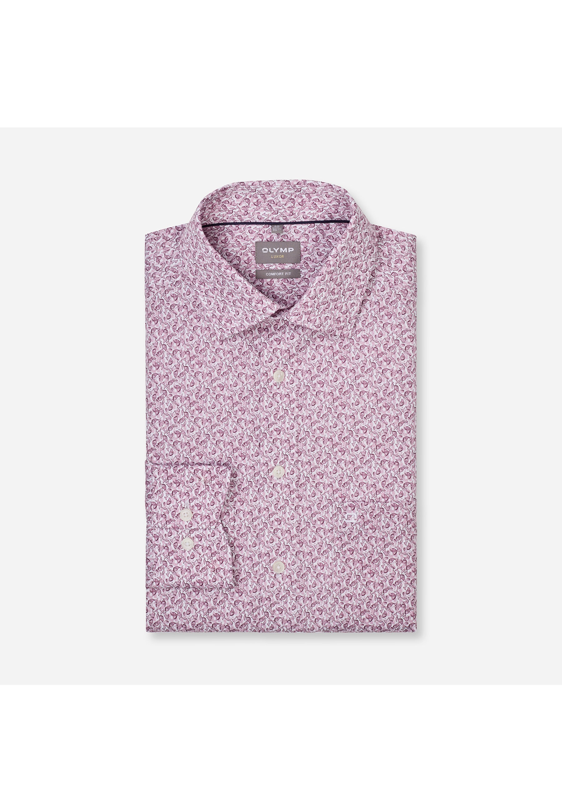 OLYMP Luxor Businesshemd Mauve 45 6