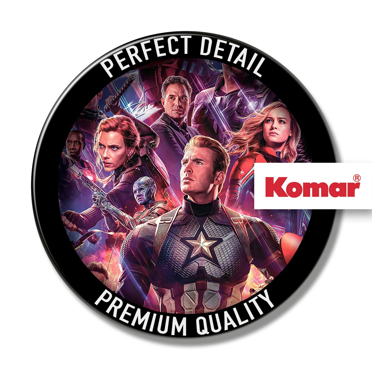 Thumbnail - Komar Fototapete "Avengers-Endgame-Movie-Poster - Größe 184 x 254 cm" bedruckt glatt Kinderzimmer