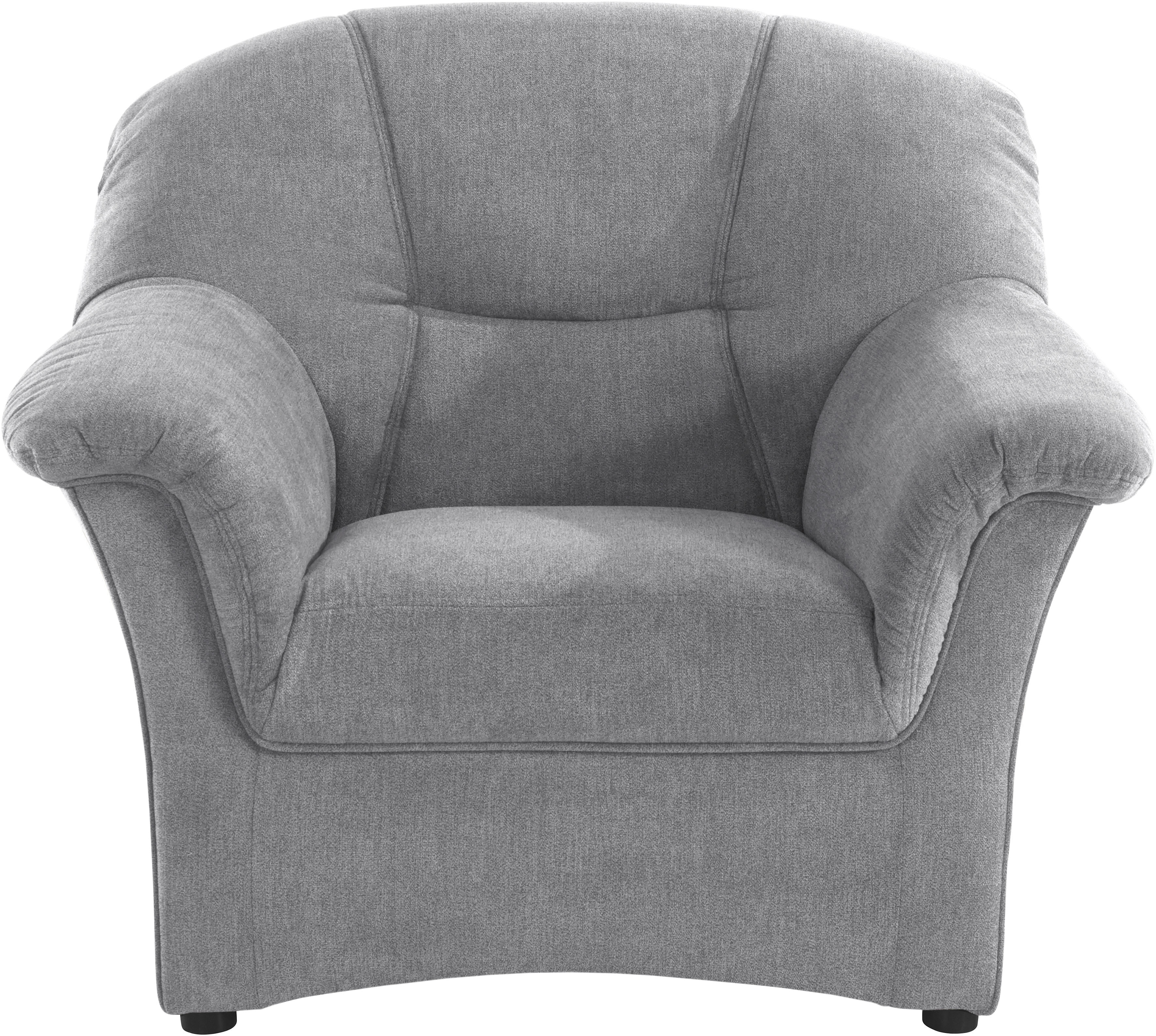DOMO collection Sessel "SARAFINA Breite 102 cm, auch mit Federkern für noch mehr Sitzkomfort" whlw. mit Federkern, elegantes Design