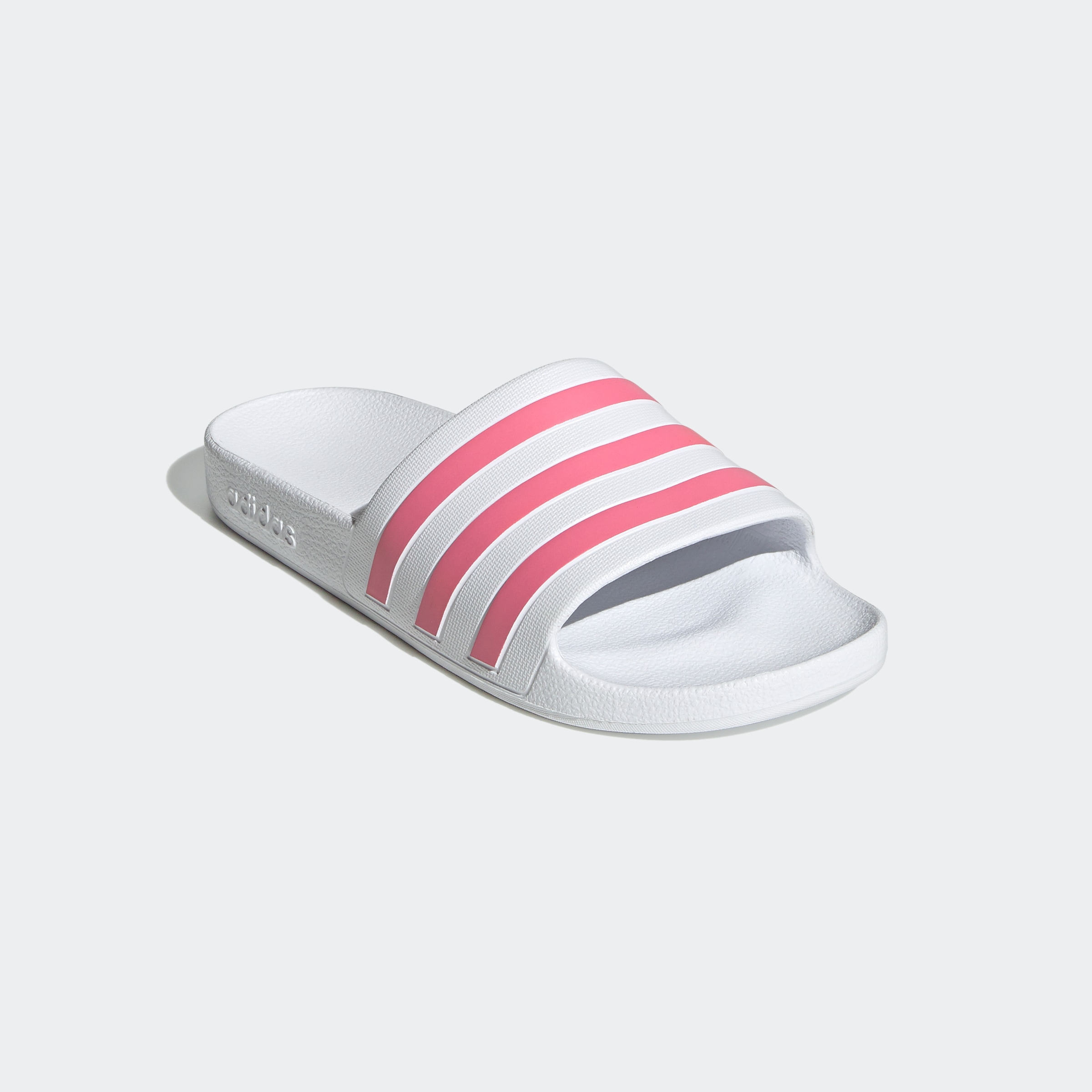 Badesandale ADIDAS SPORTSWEAR "AQUA ADILETTE", Damen, Gr. 39, weiß (cloud weiß, rose tone, cloud weiß), Synthetik, Schuhe, Badelatschen