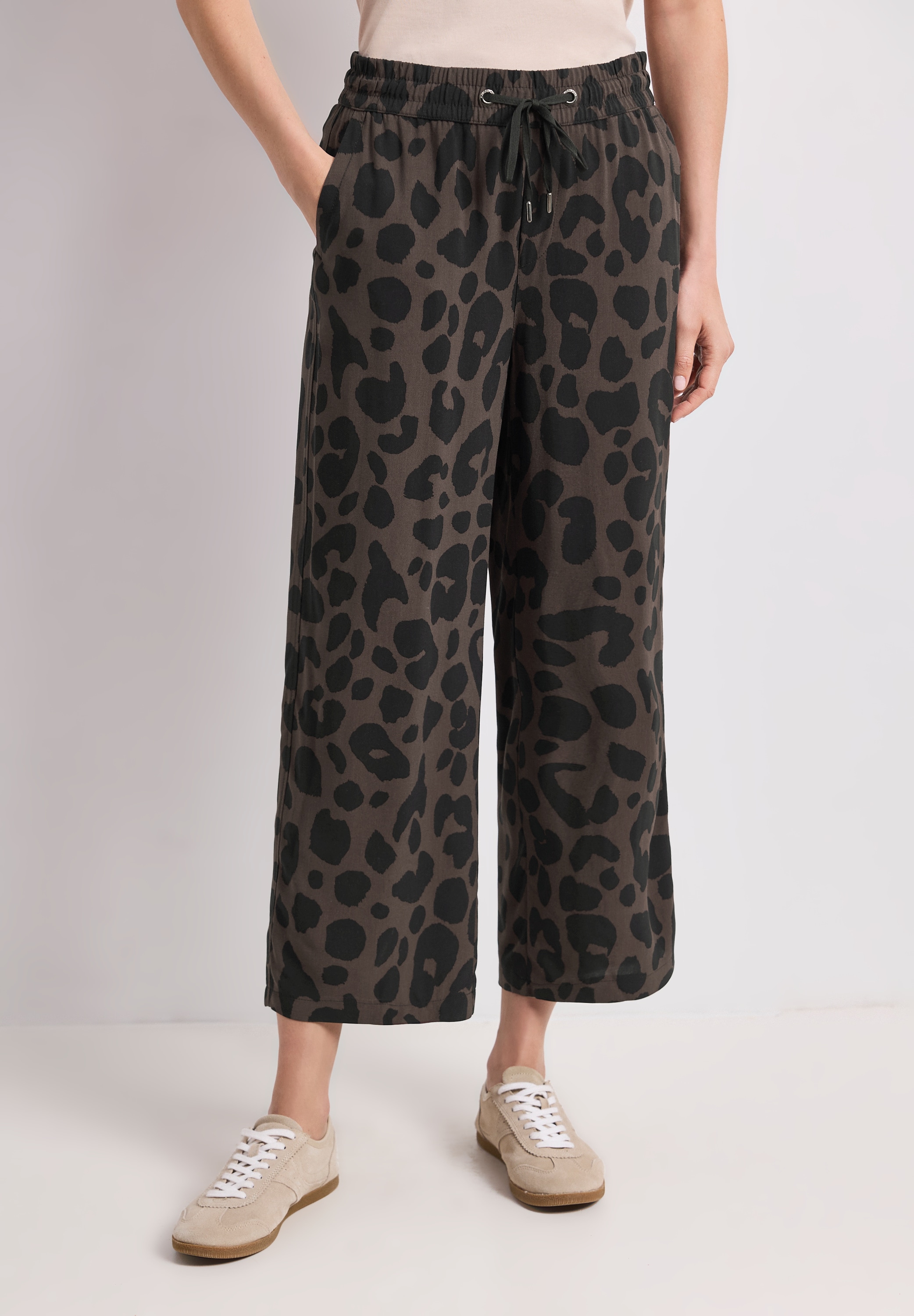 STREET ONE Stoffhose mit allover Print
