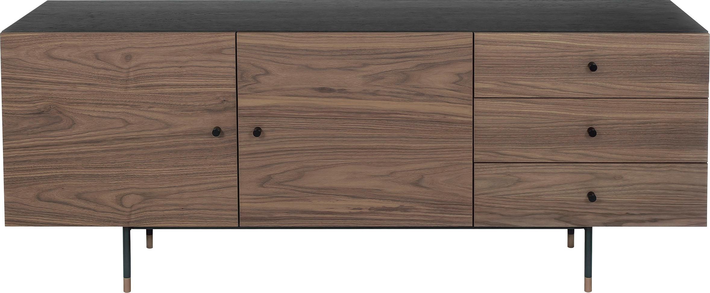 Woodman Sideboard »Daniel«, Breite 180 cm, Holzfurnier aus Walnussbaum