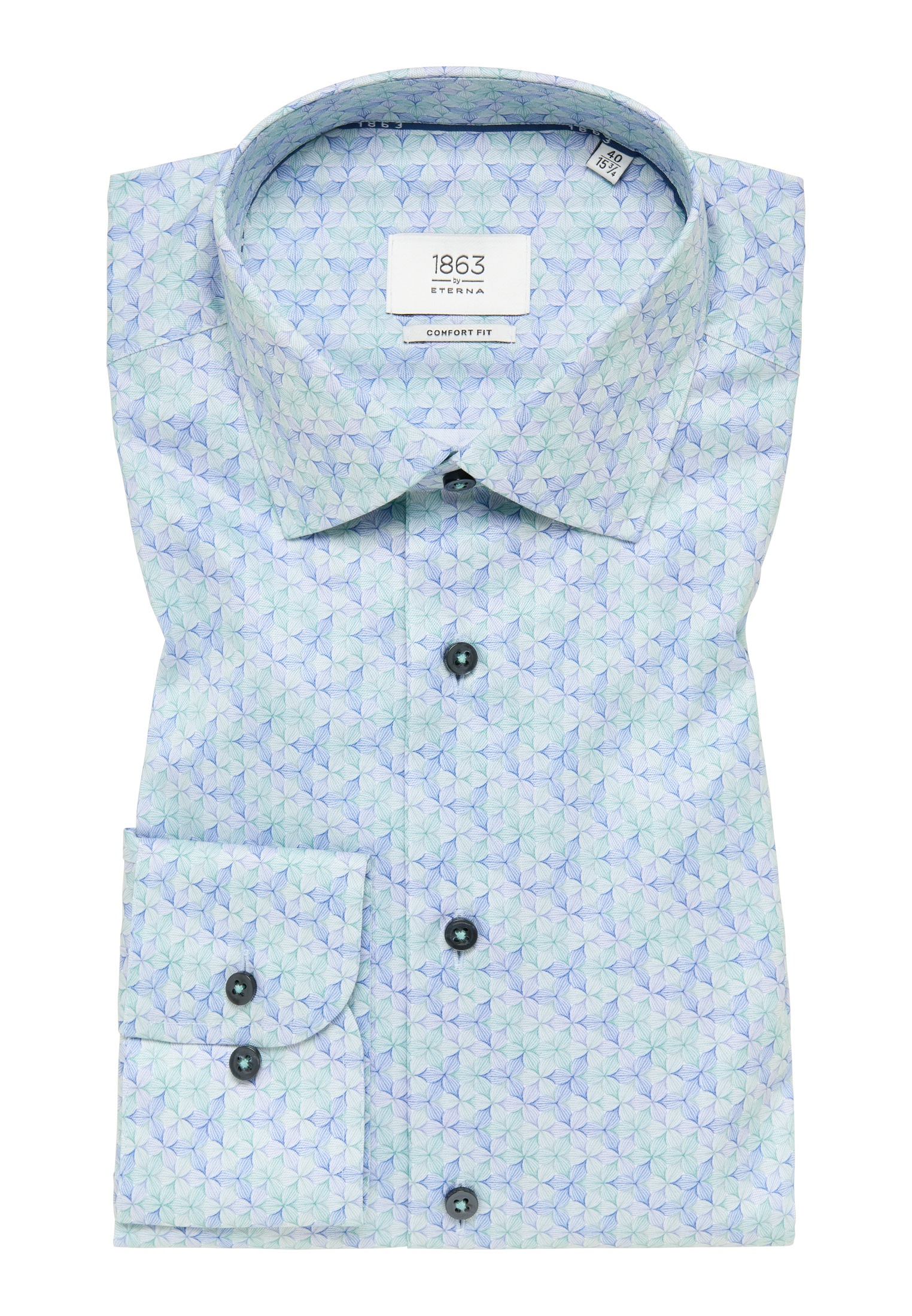 Eterna Langarmhemd »COMFORT FIT« NON IRON (bügelfrei)