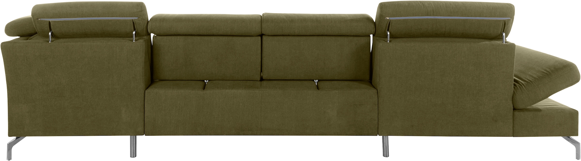 sit&more Wohnlandschaft »Brisbane U-Form«, Fußhöhe 15 cm, inklusive Sitztiefen-, Armteil- und Kopfteilverstellung