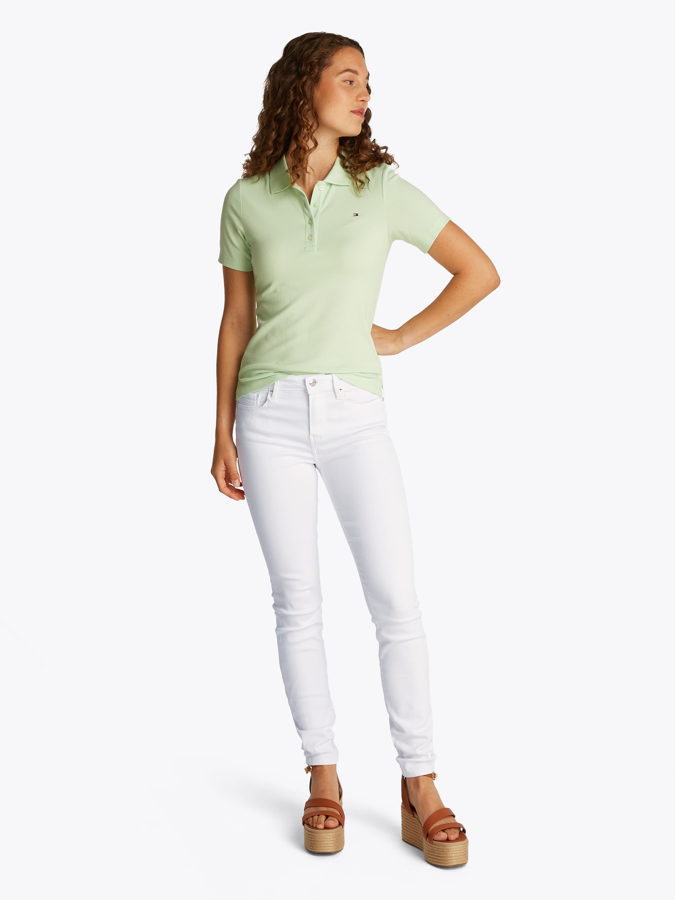 Tommy Hilfiger Skinny-fit-Jeans »COMO Skinny Regular Waist«, mit Logo-Badge, in Knöchellänge