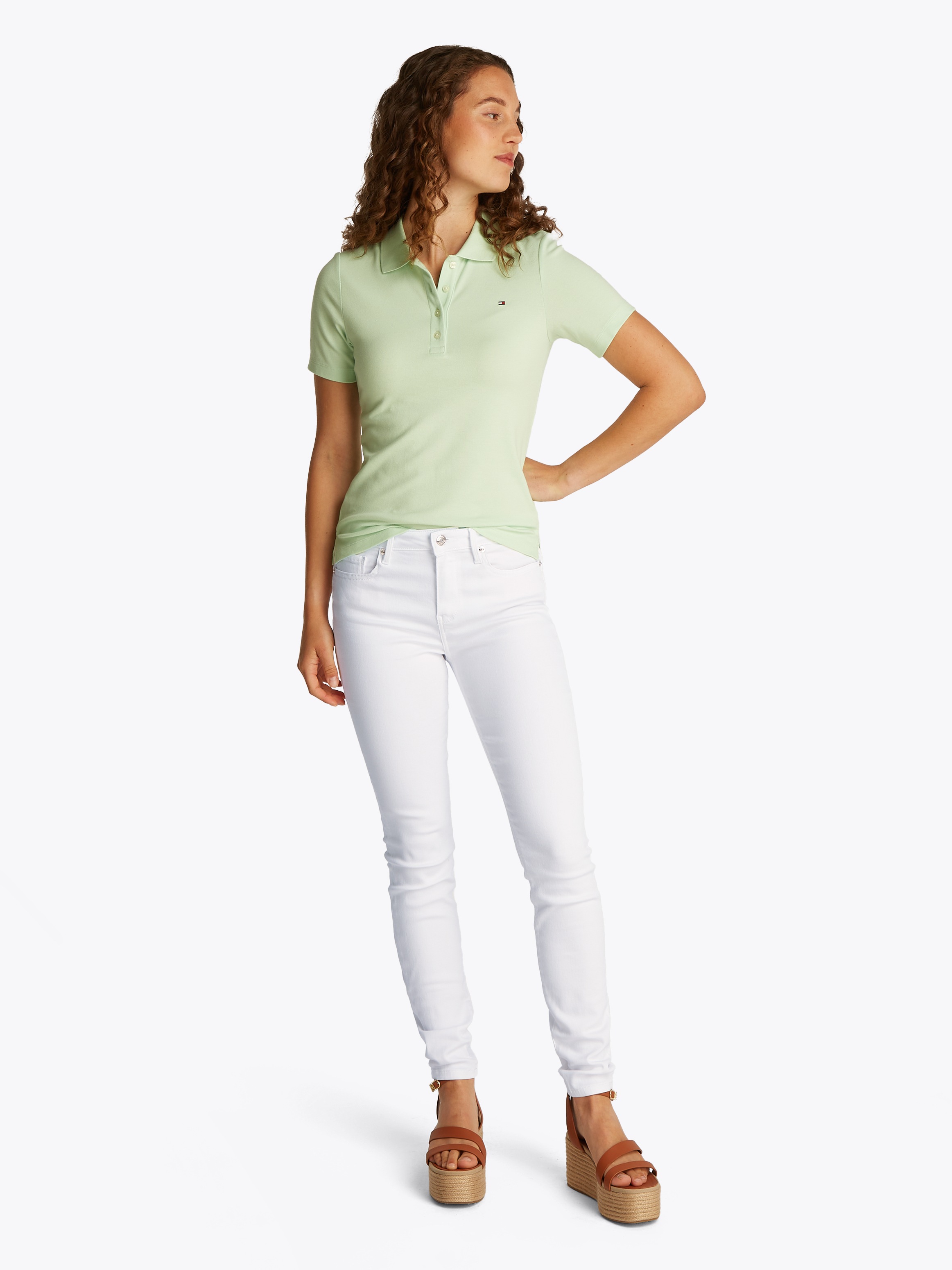 Thumbnail - Tommy Hilfiger Skinny-fit-Jeans "COMO Skinny RW ACE mit Logo-Badge und knöchellangem Schnitt" casual, skinny fit, Denim,...