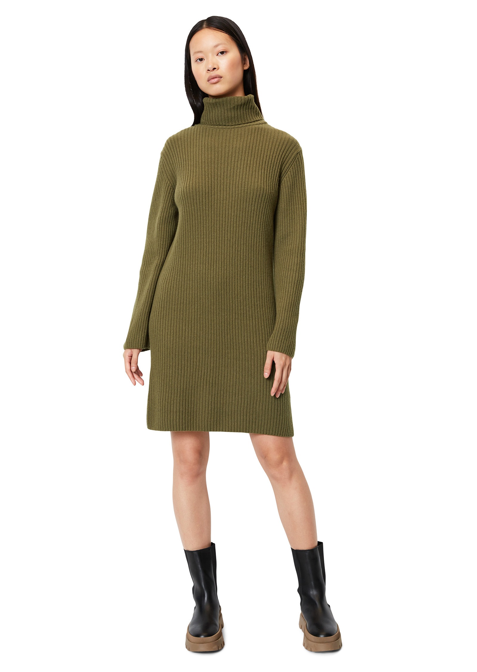 Marc O'Polo Strickkleid »aus Schurwolle-Baumwolle-Mix«